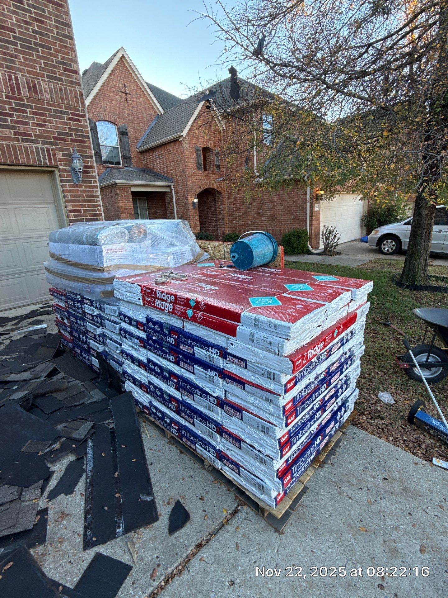 Residential Roof Replacement using GAF HDZ - Weathered Wood by Elite Roofing LLC