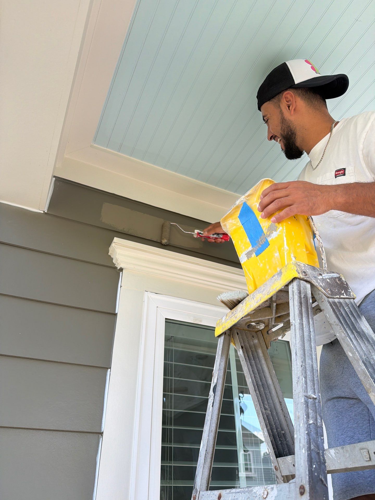 Full Exterior Painting for Two-Story Mt Pleasant Residence by Pathway Home Painting & Improvements