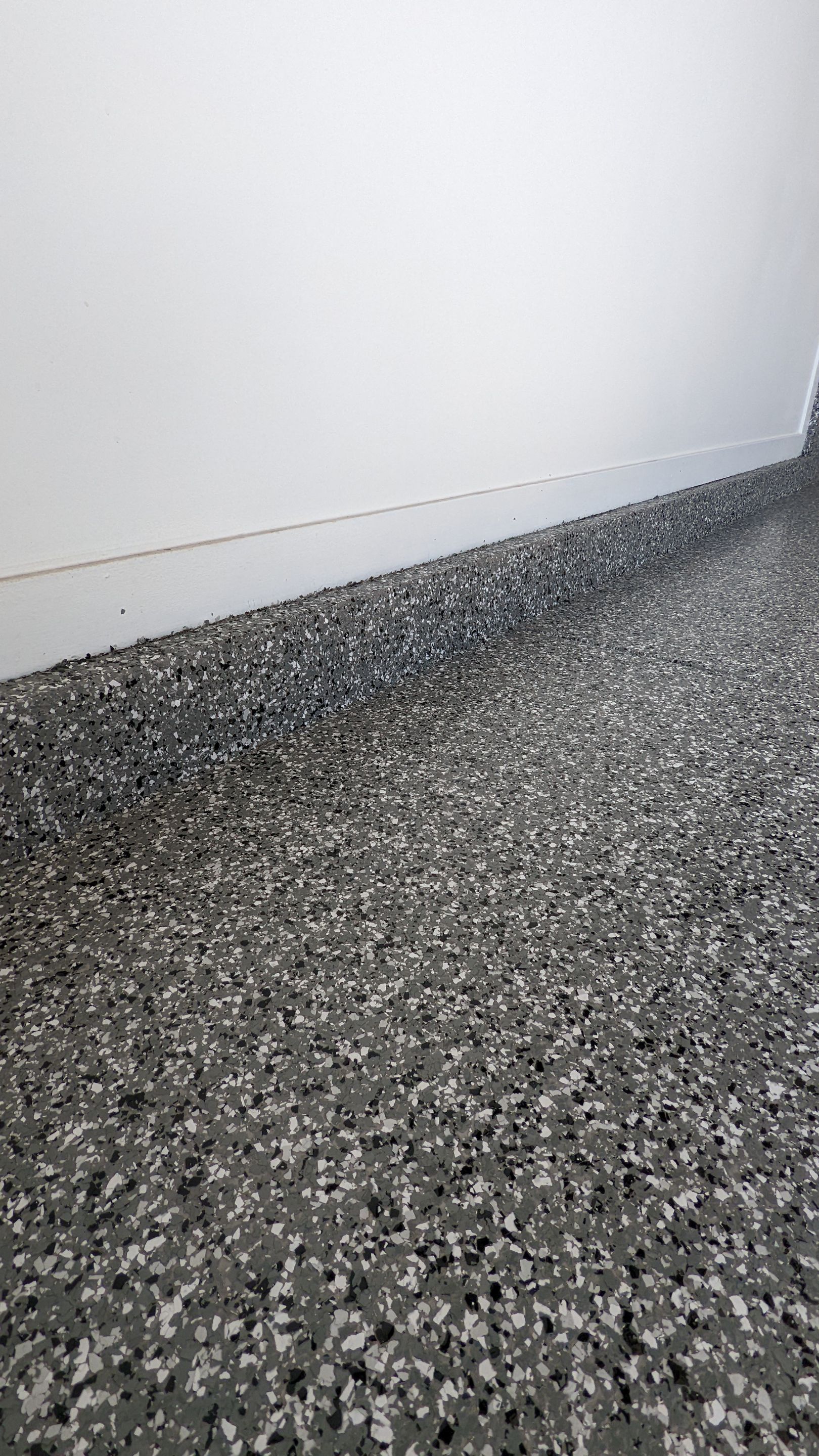 Garage Transformation using Smoke Colorway by Croc Coatings, LLC