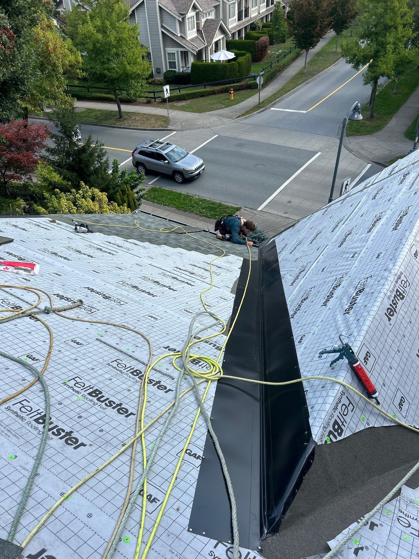 Residential Reroof Shingle using GAF Timberline HDZ by Top Notch Roofing Inc