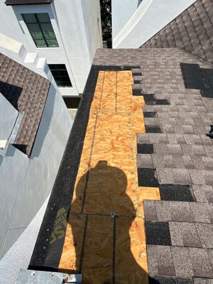Residential Roofing Repair using Owen's Corning Duration (Lifetime) Shingles