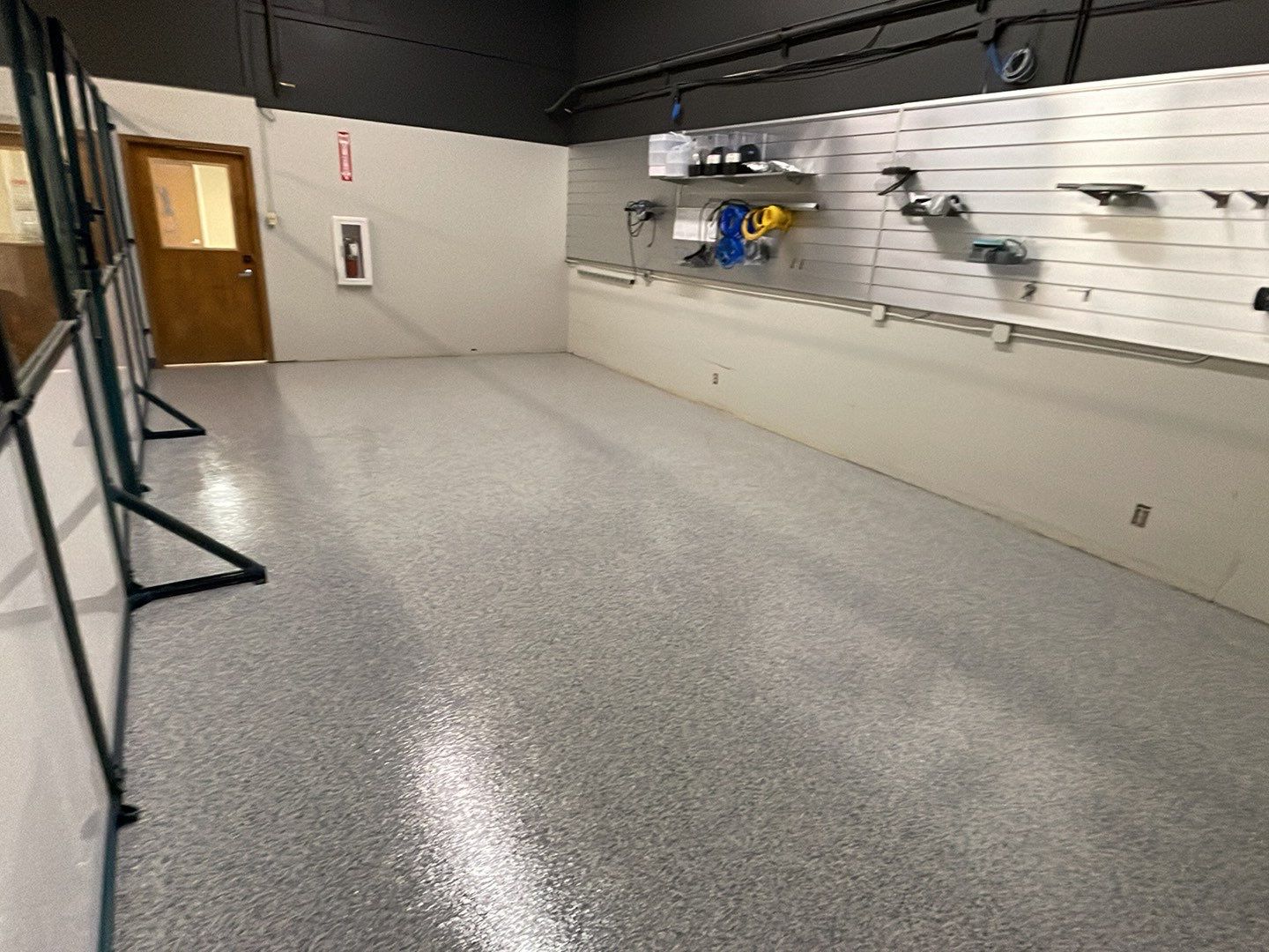 Commercial Floor Transformation using 1/8 Tidal Wave by Croc Coatings, LLC