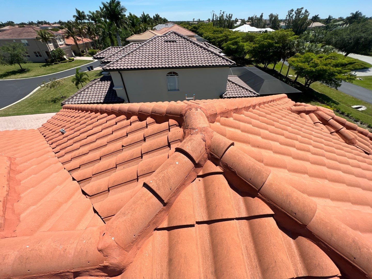 Residential Roofing Repair using Concrete Tile by Four Peaks Roofing