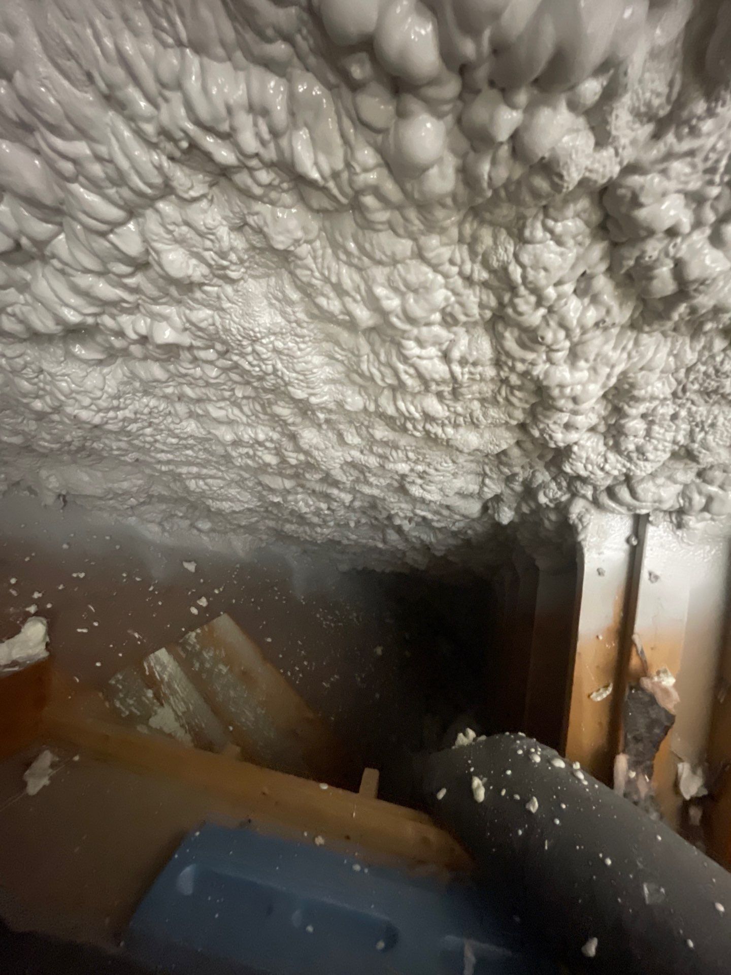 Attic Insulation using open cell spray foam by NYS Foam & Energy