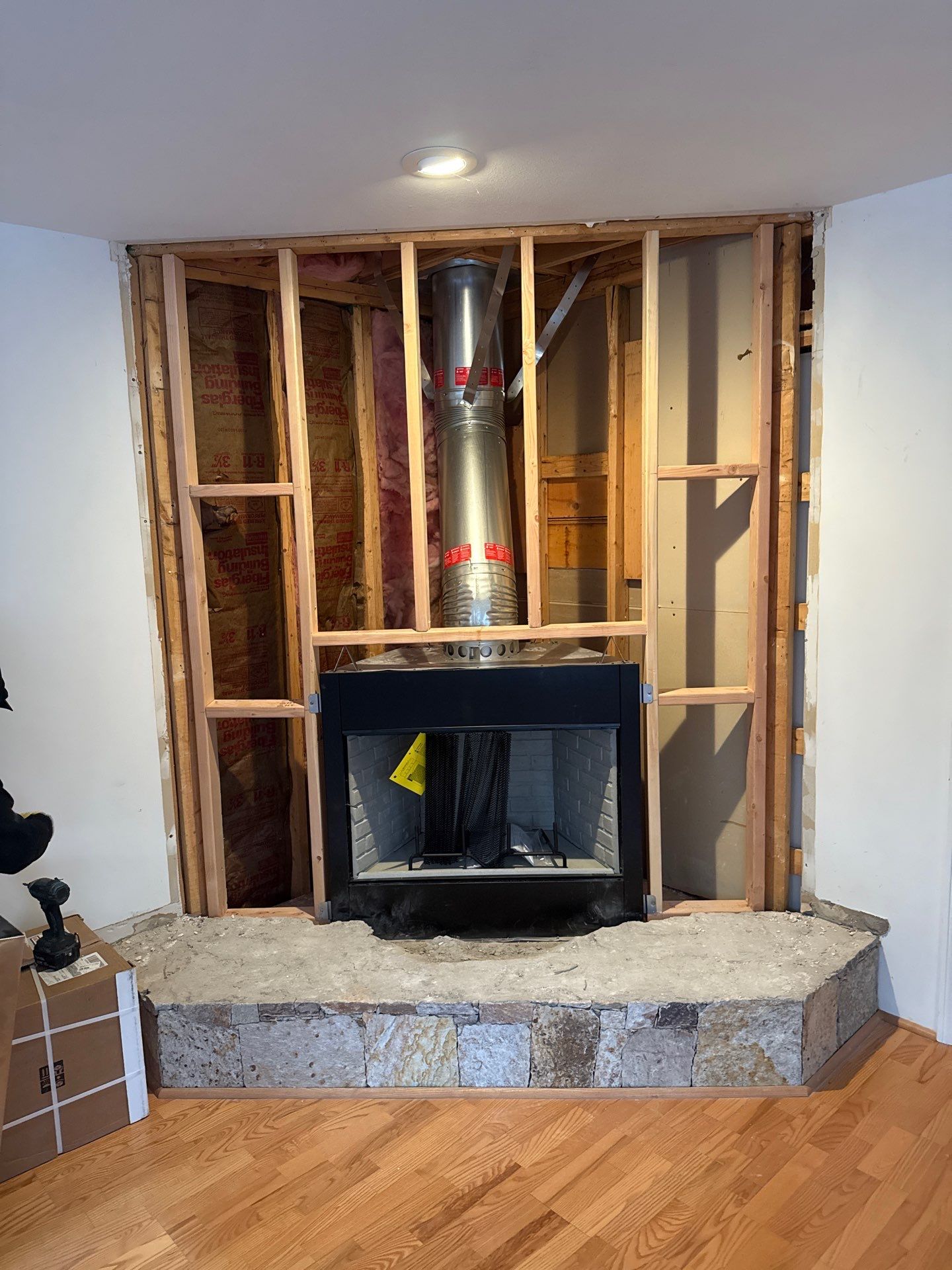 Wood Fireplace by Neighborhood Chimney Services 