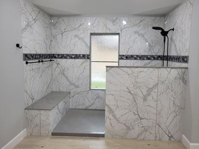 Helotes Bathroom Remodel Large Walk-in Shower