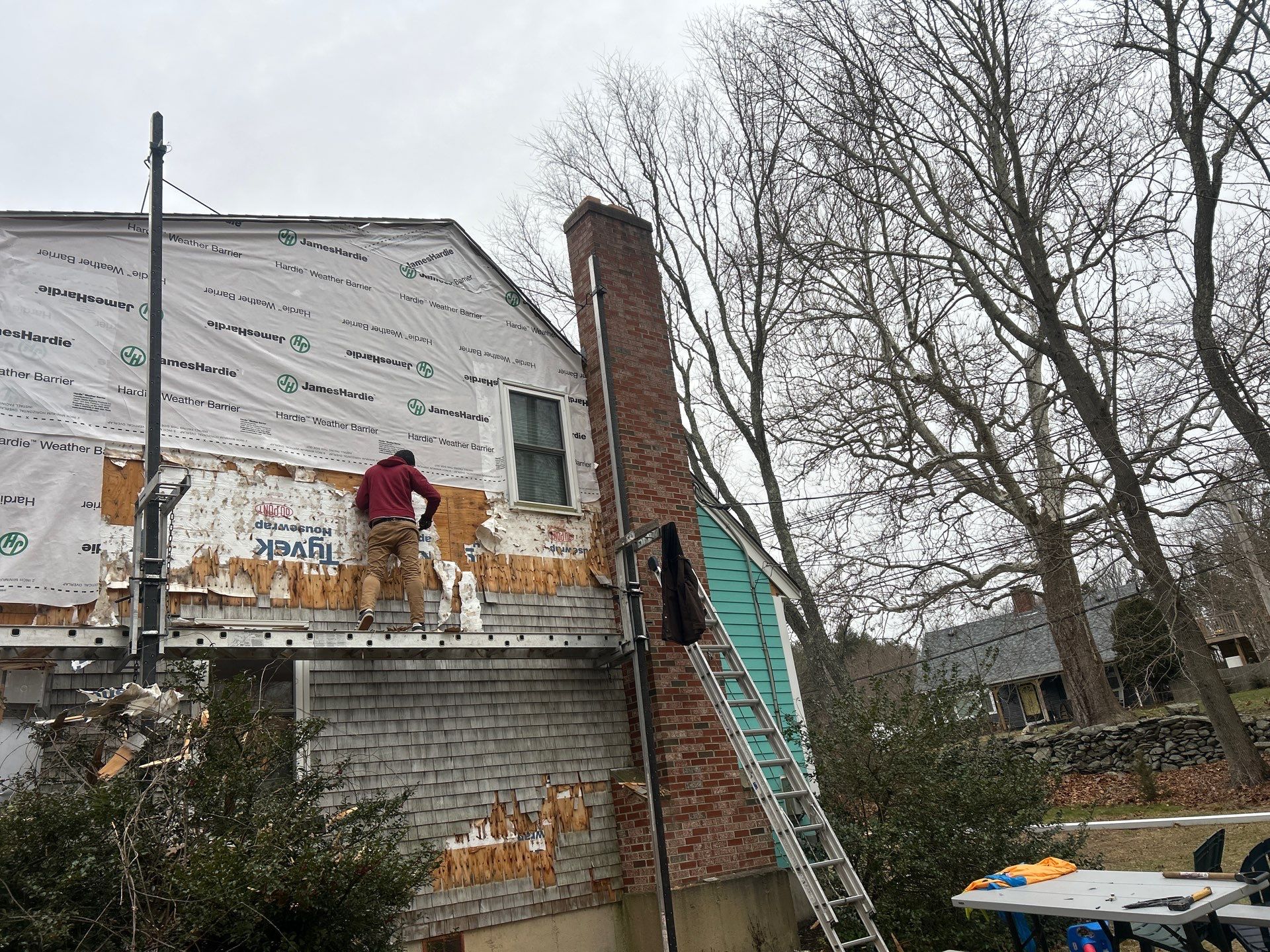 James Hardie siding in Dream Collection color - Dighton, MA by UBrothers Construction