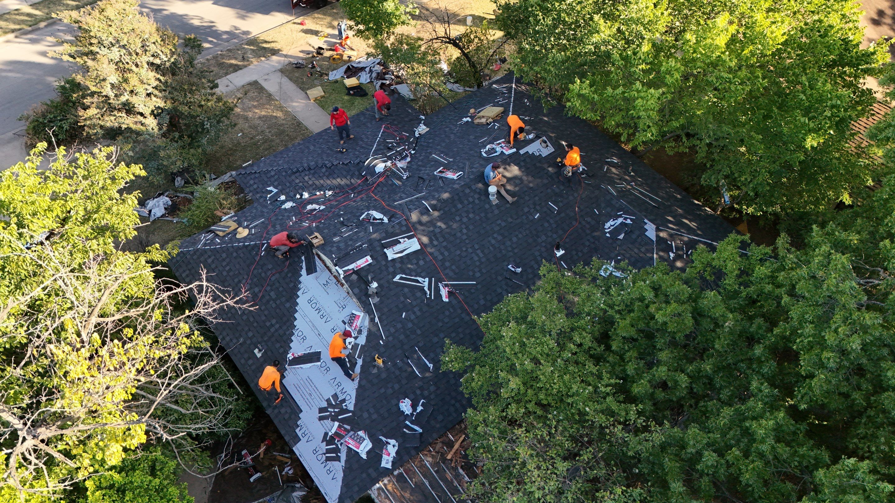 Full Roof Replacement and Re-Decking Project in Dallas by Armor Roofing | Exteriors