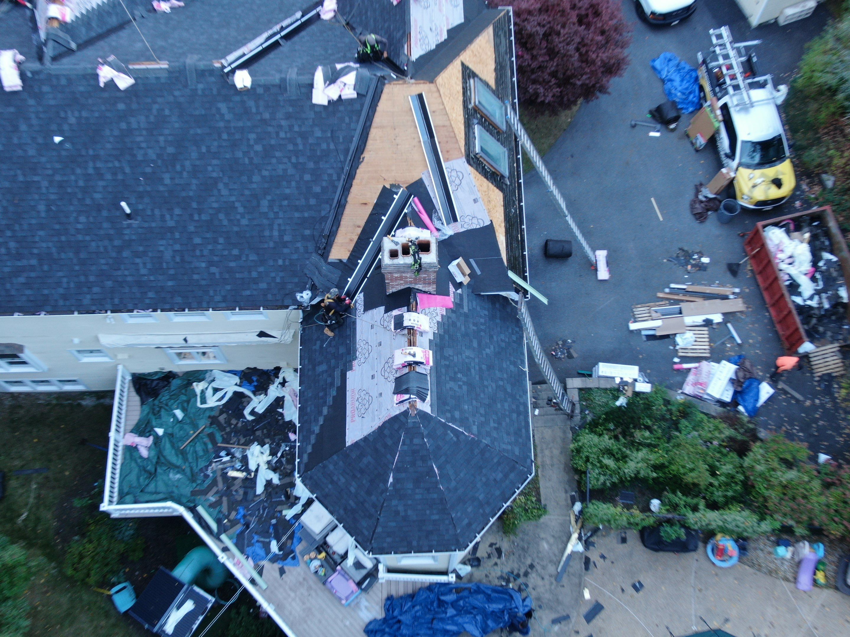 New Roof, Skylights, and Metal Accent Roof Installation in Groton by Mighty Dog Roofing of Greater Middlesex County
