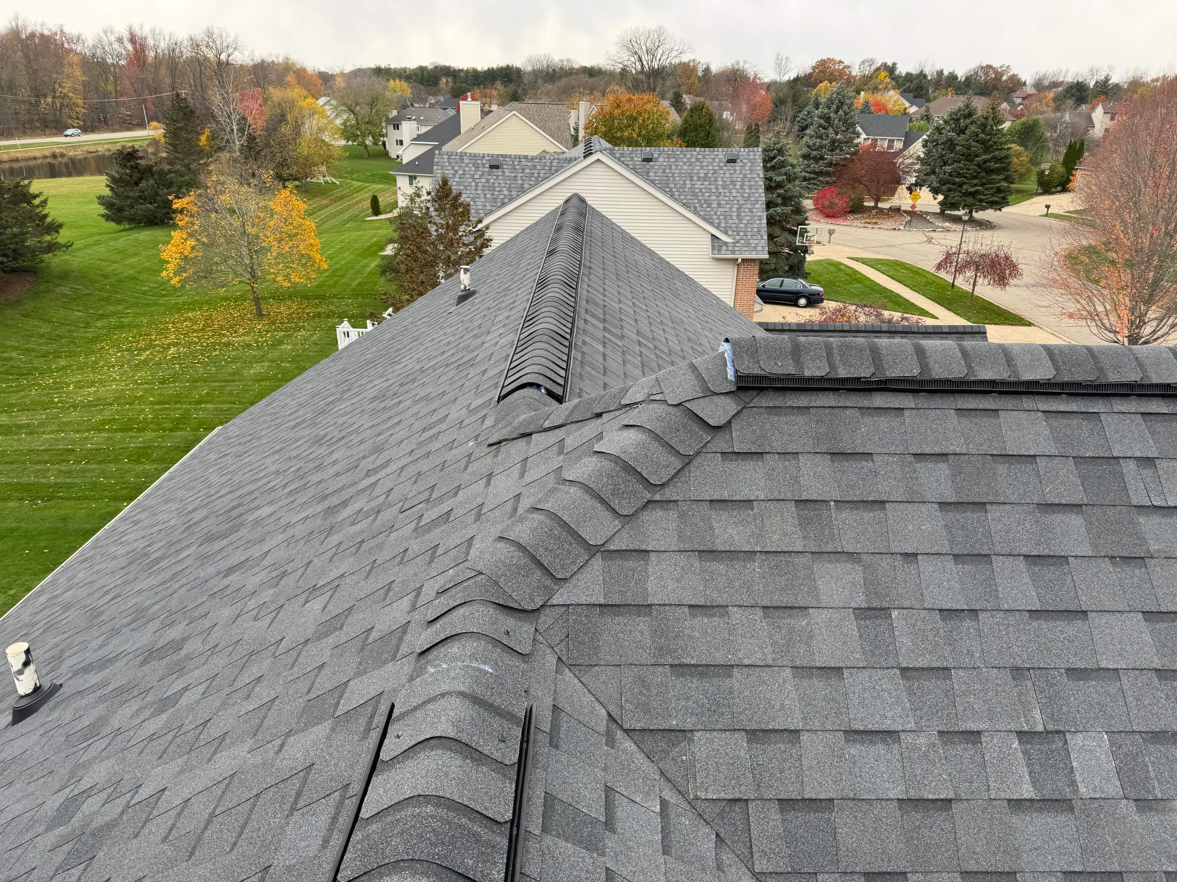 Residential Roofing Installation using Certainteed Landmark ClimateFlex by GRACCO