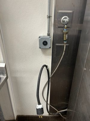 Replace burned 240V outlet