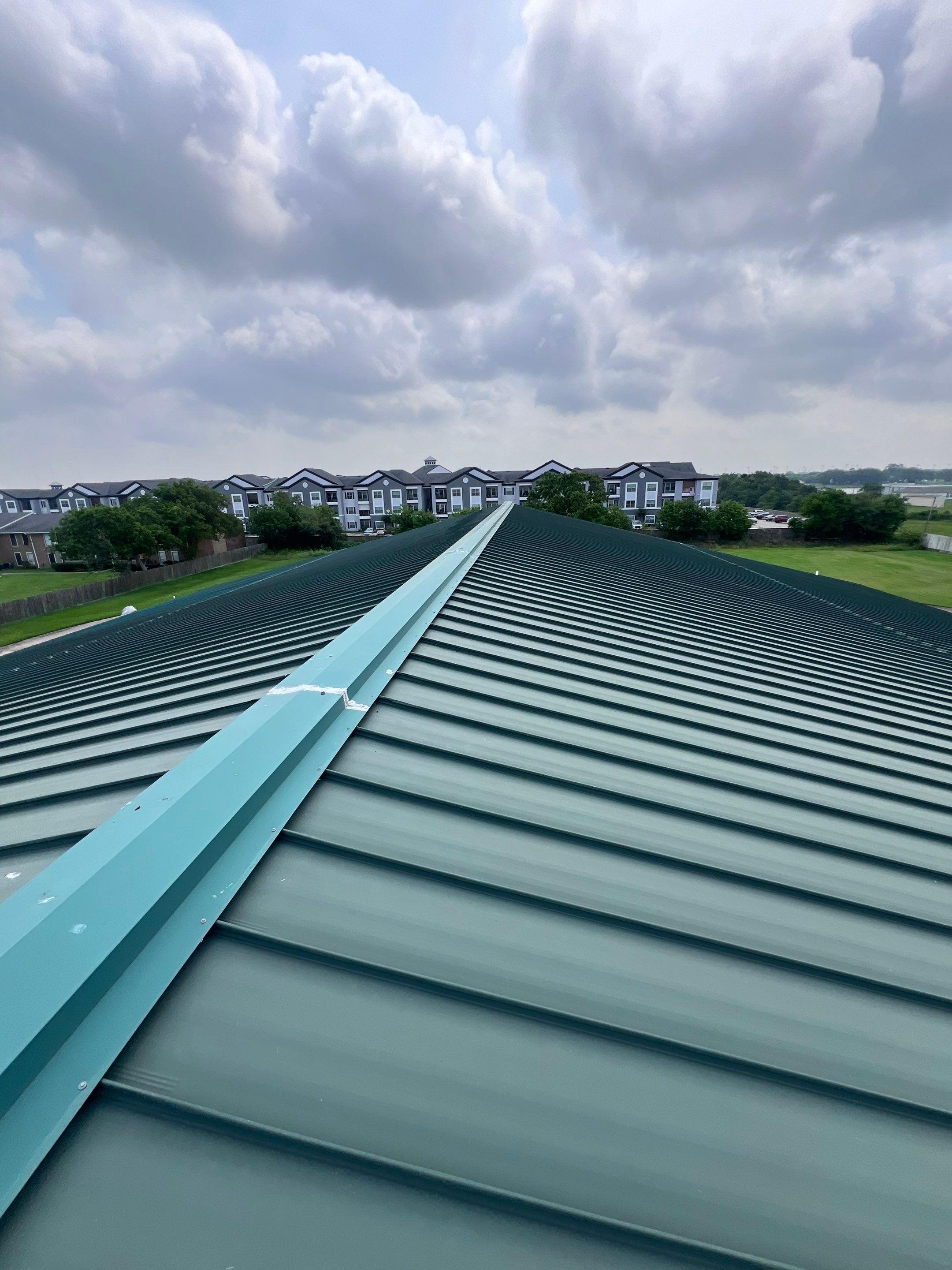 Hail Damage using Metal by Roof Repair Services LLC