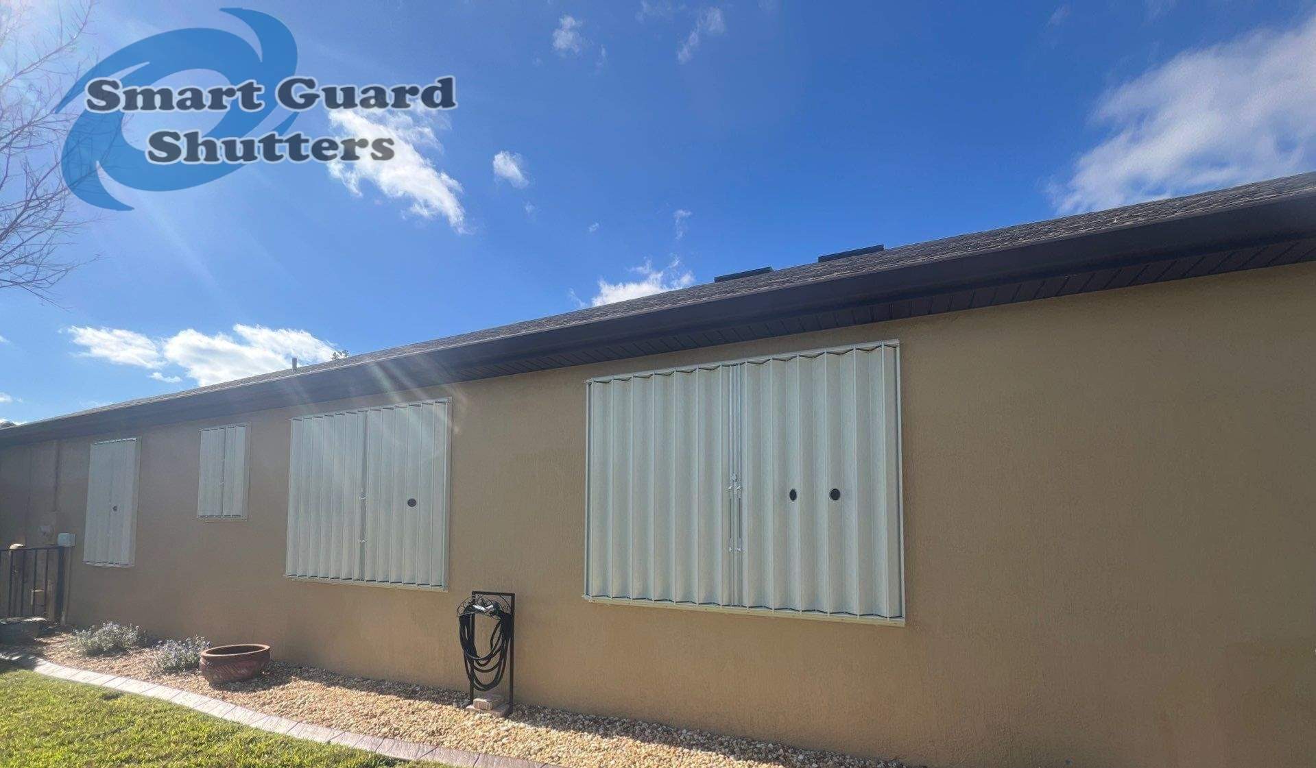 Hurricane Protection in Ivory by Smart Guard Shutters