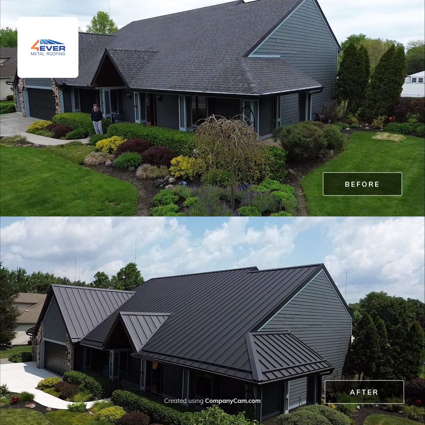 Standing Seam Project in Fort Wayne, IN by 4Ever Metal Roofing