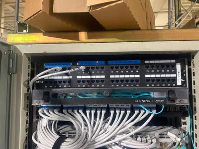 Structured cabling installation by CimaSolutions