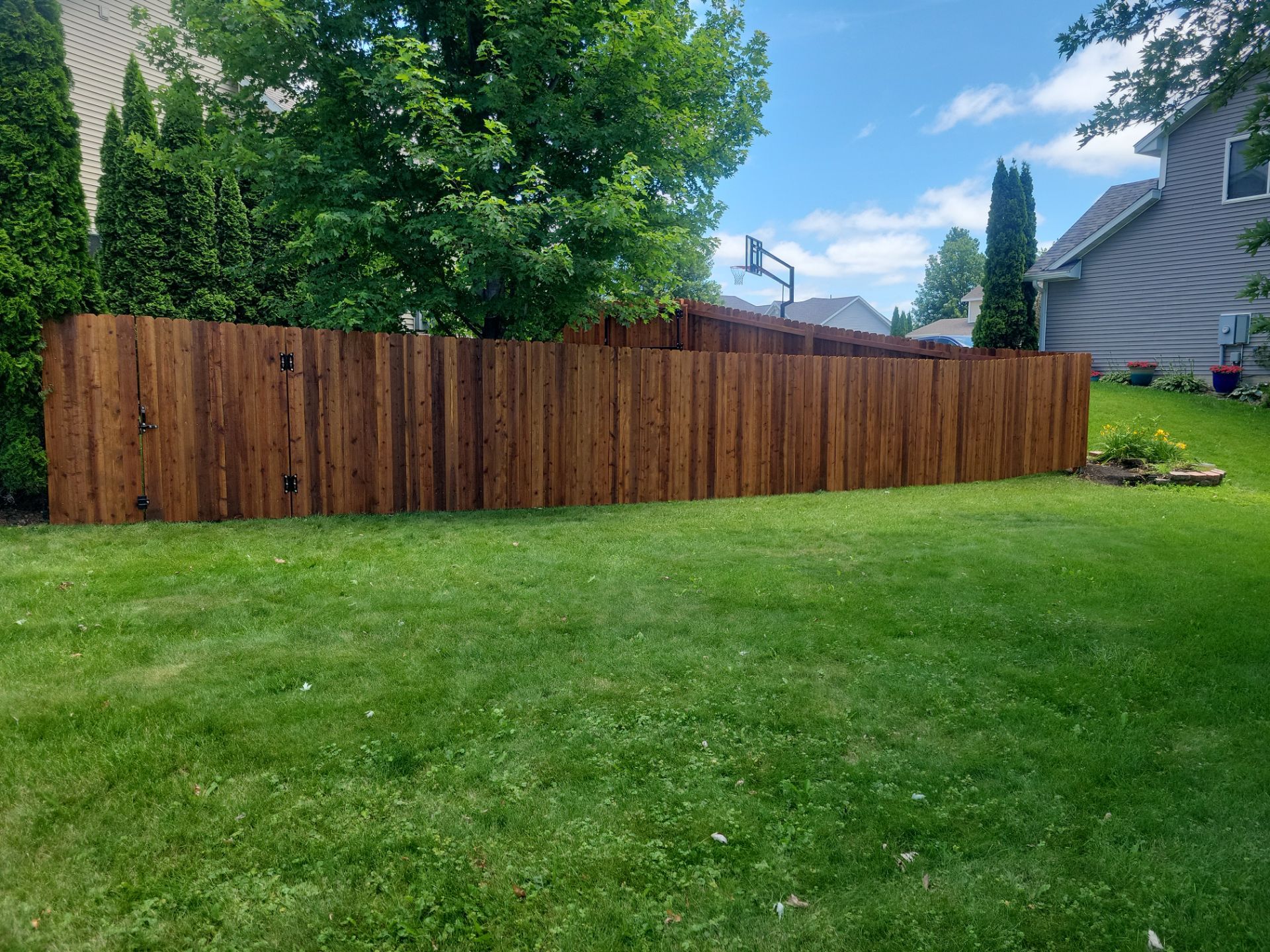 Project in Cedar by Perfect Picket Fence and Stain