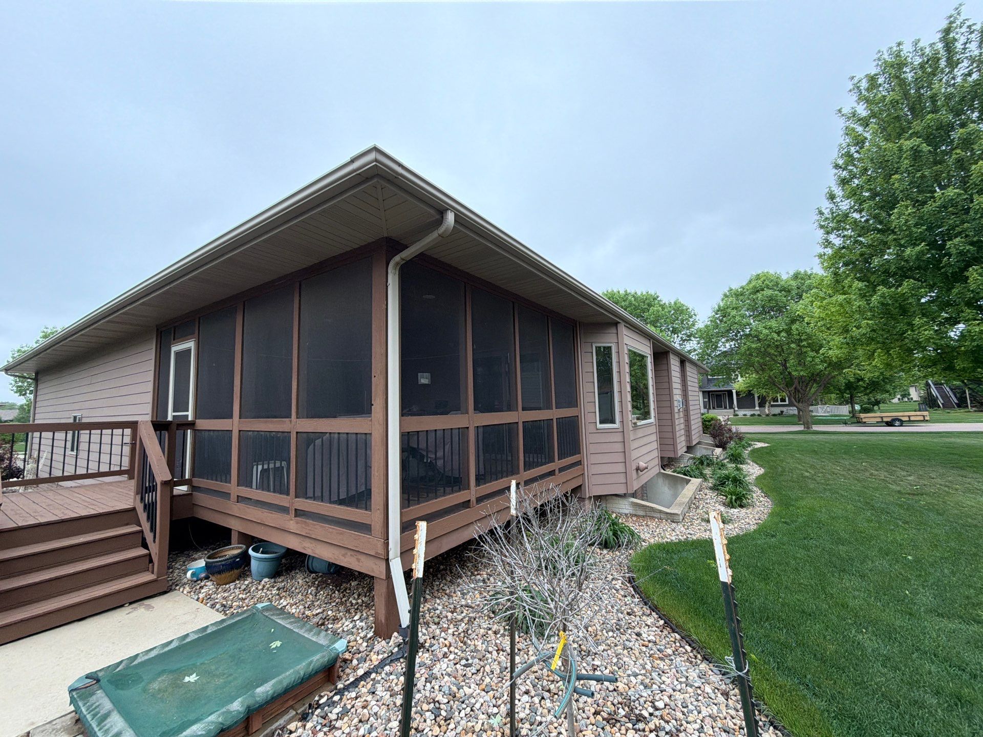 Exterior Painting and Wooden Deck Staining in Sioux Falls by Select Painting, Coatings & Garage Cabinets