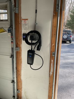 Audi Mobile EV Charger Installed with New Circuit