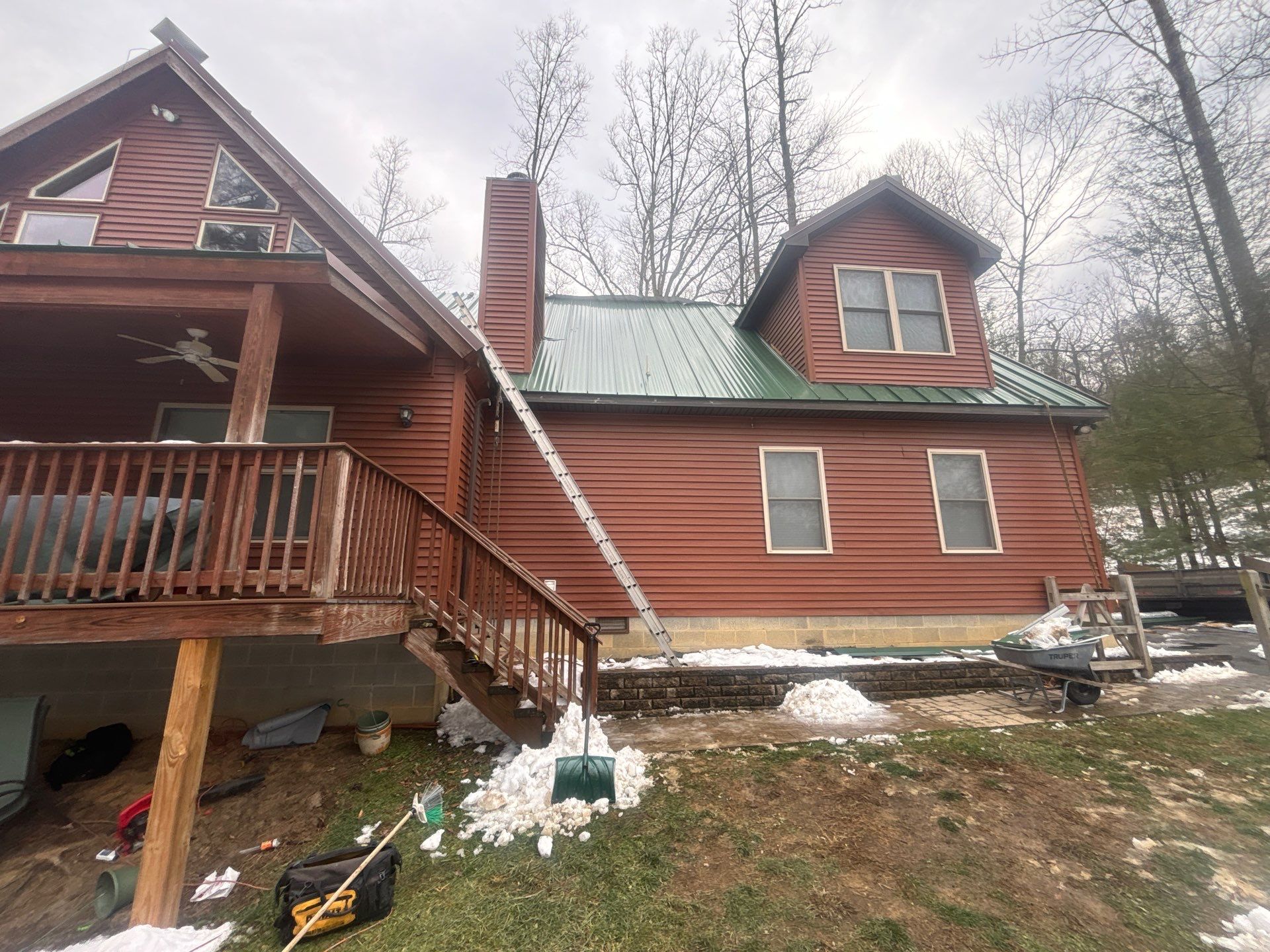 Residential Roofing Installation using Standing Seam Metal - 4766 by Rainstoppers Roofing