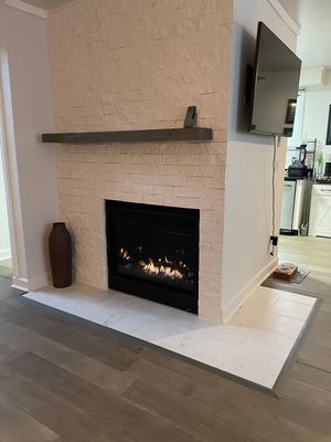 New Gas Fireplace 