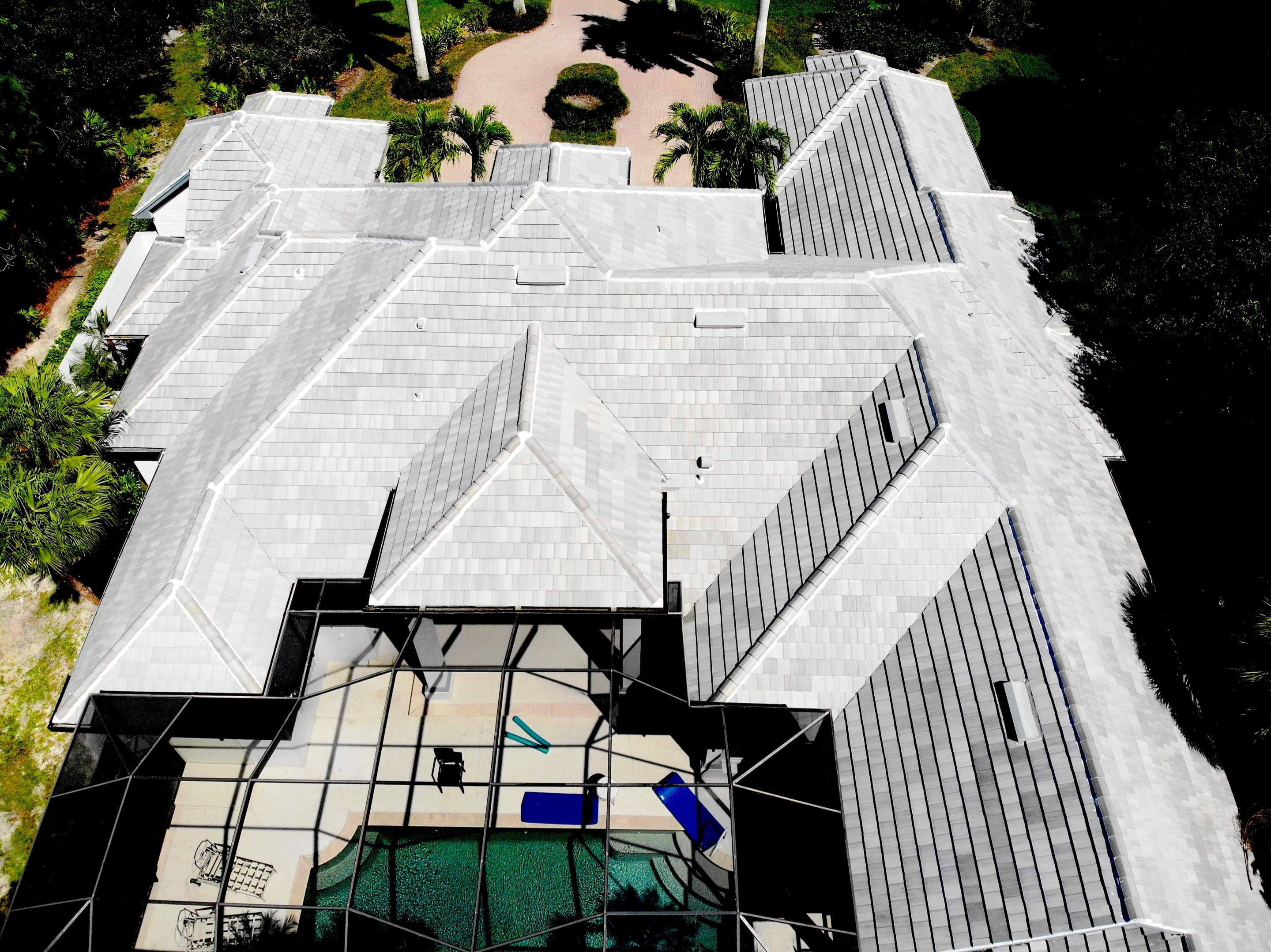 Residential Roofing Installation using Eagle Concrete Tile in Light Gray Range by International Roofing