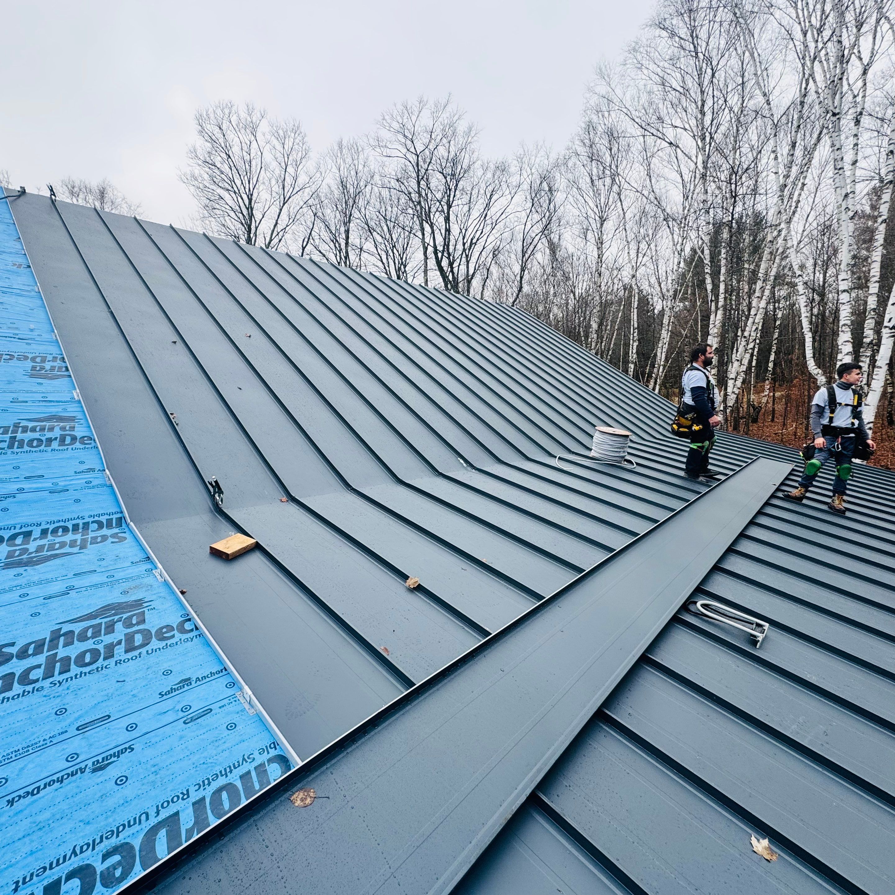 New Home Construction using 16" Standing Seam Panels by Jay Carter Roofing & Sheet Metal