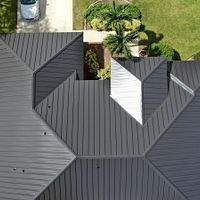 24ga 1.5" Mechanical Seam Matte Black by Total Roofing System The Metal Roof Experts
