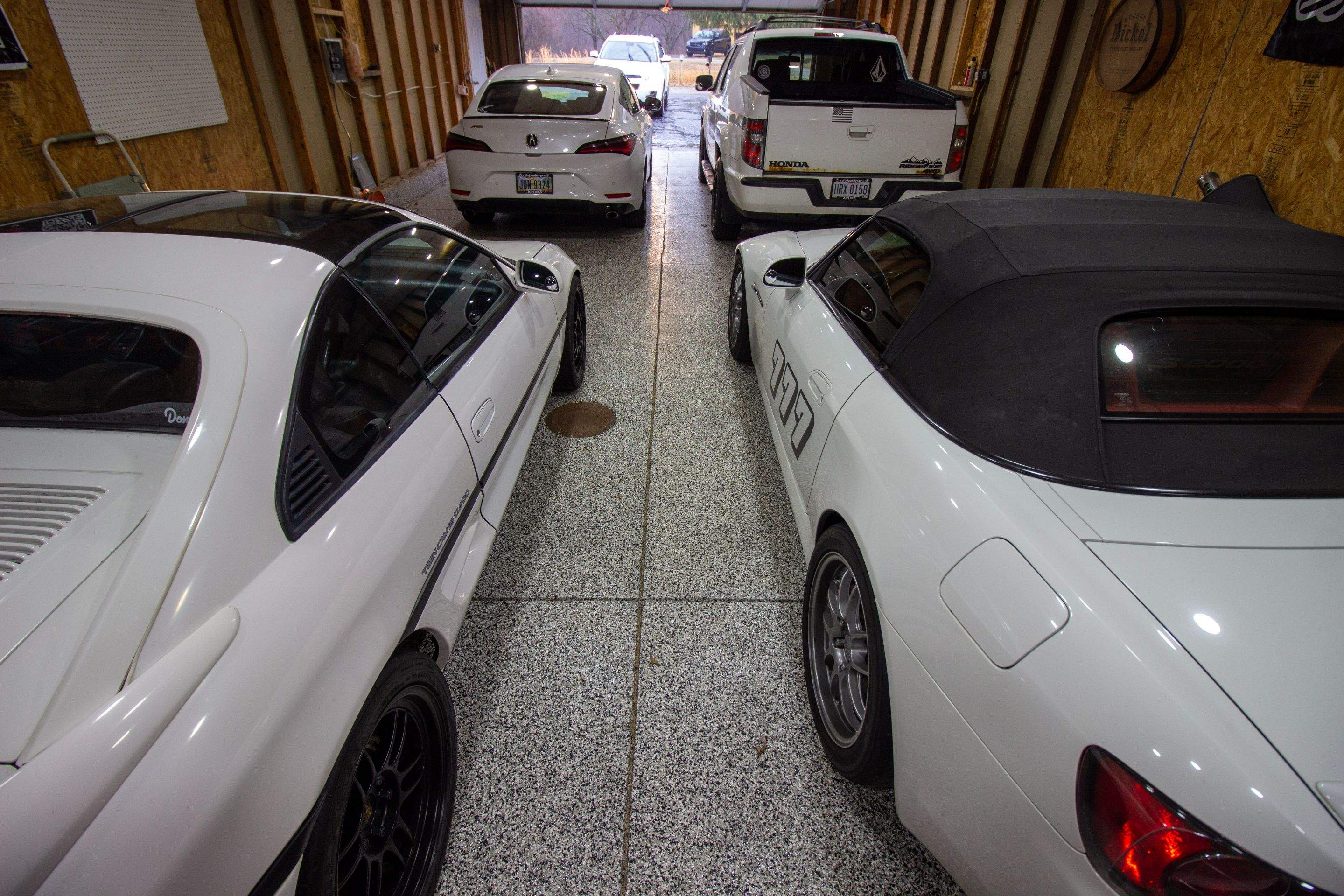 Garage Floor using Domino by Your1DayFloor.com