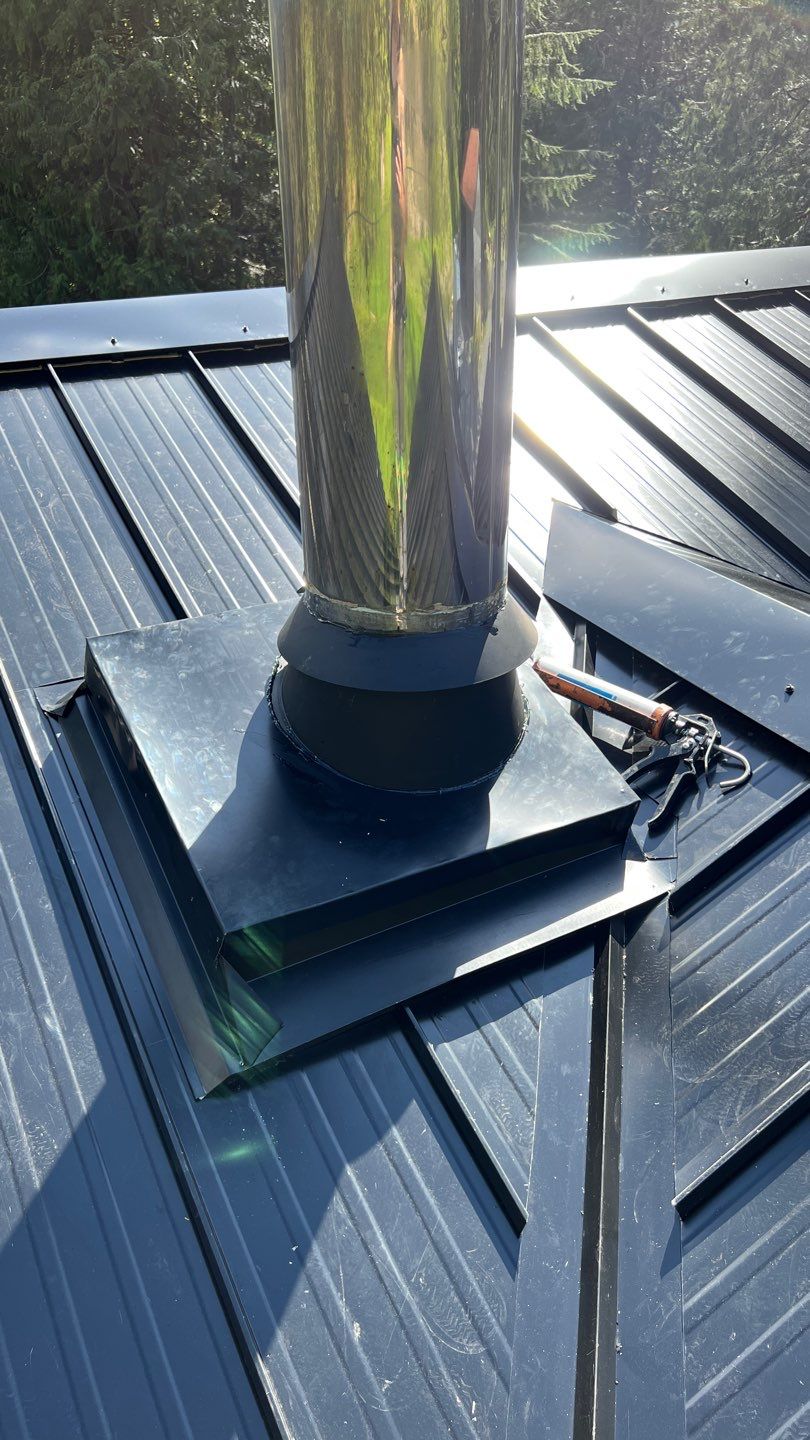 Residential ReRoofing Installation using 12" Prolok metal by Top Notch Roofing Inc