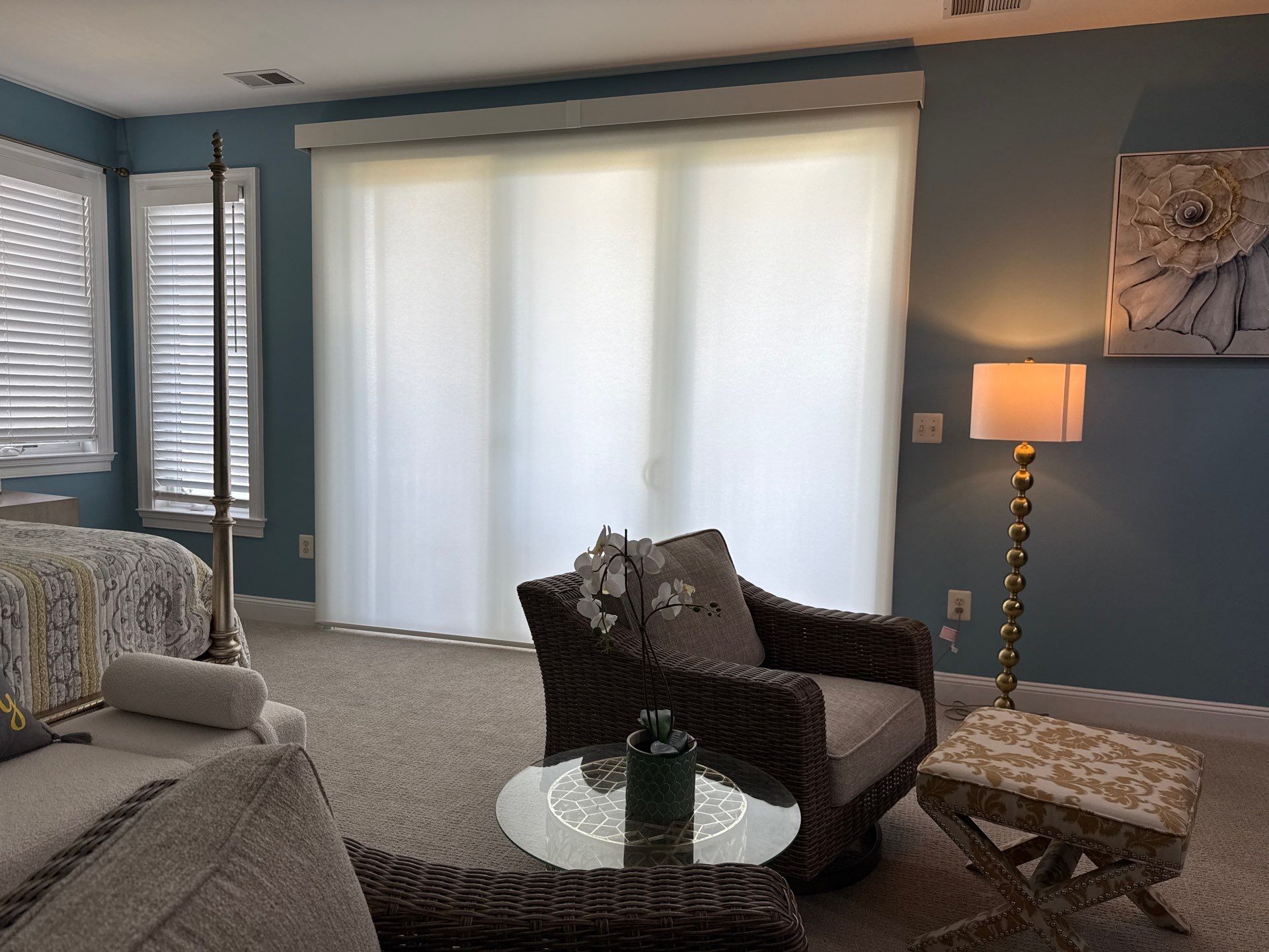 Roller Shade Project in North Beach, MD by Southern Maryland Custom Blinds