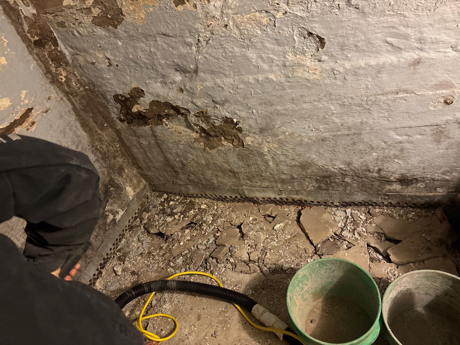 Retrofitting Drainage Board for Rachel by Waterproofing Northeast