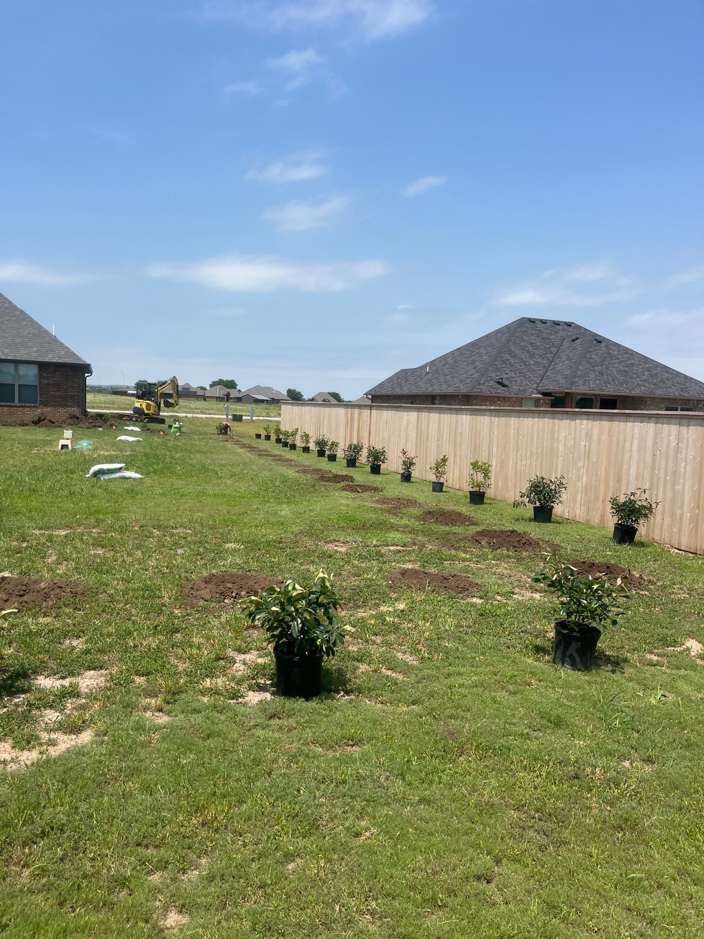 Custom Metal Pergola , Live Fence , Irrigation, Concrete, And Landscape by Clays Services Inc