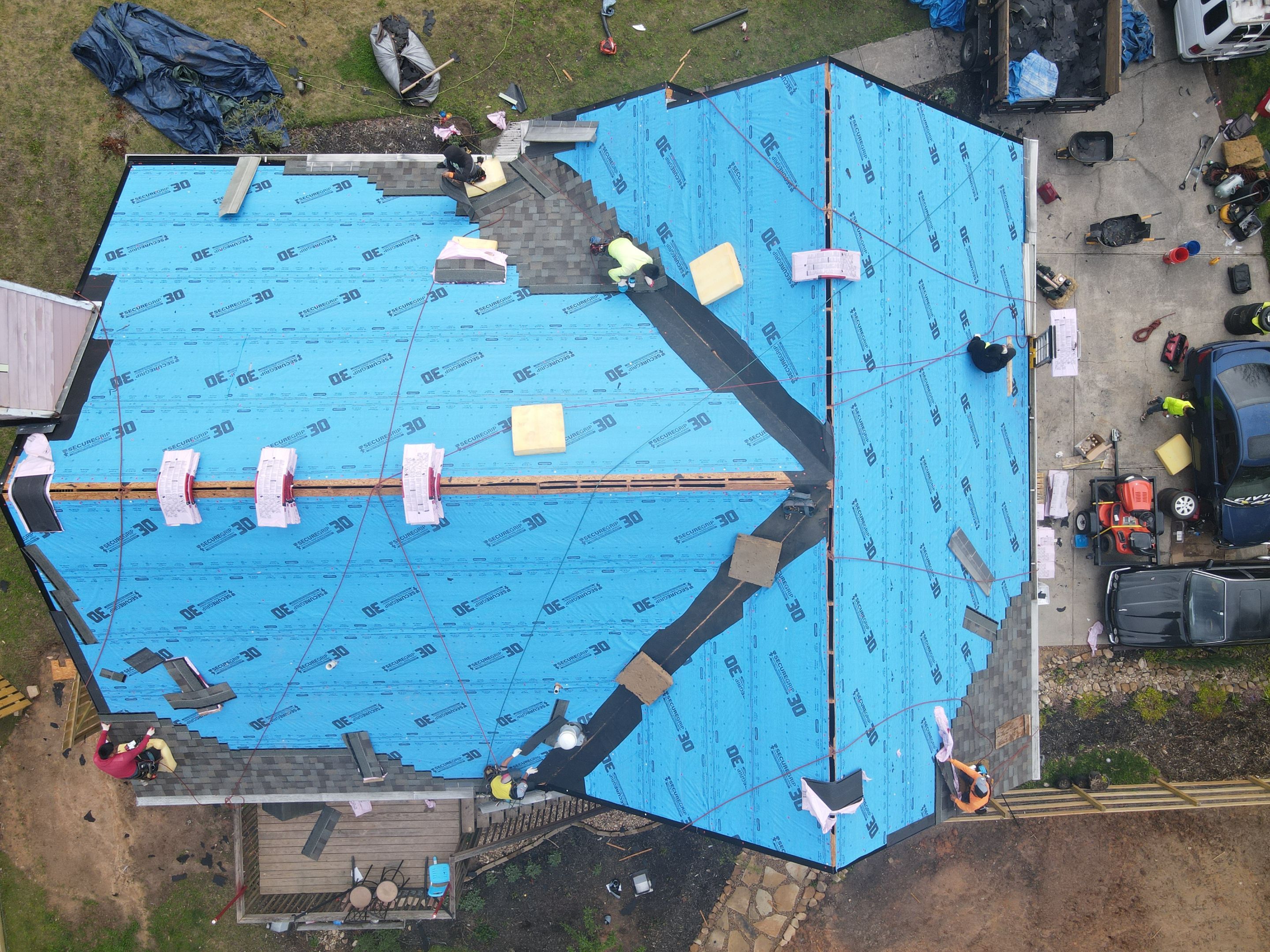 Residential Roofing Installation using Owens Corning by Inspector Roofing and Restoration