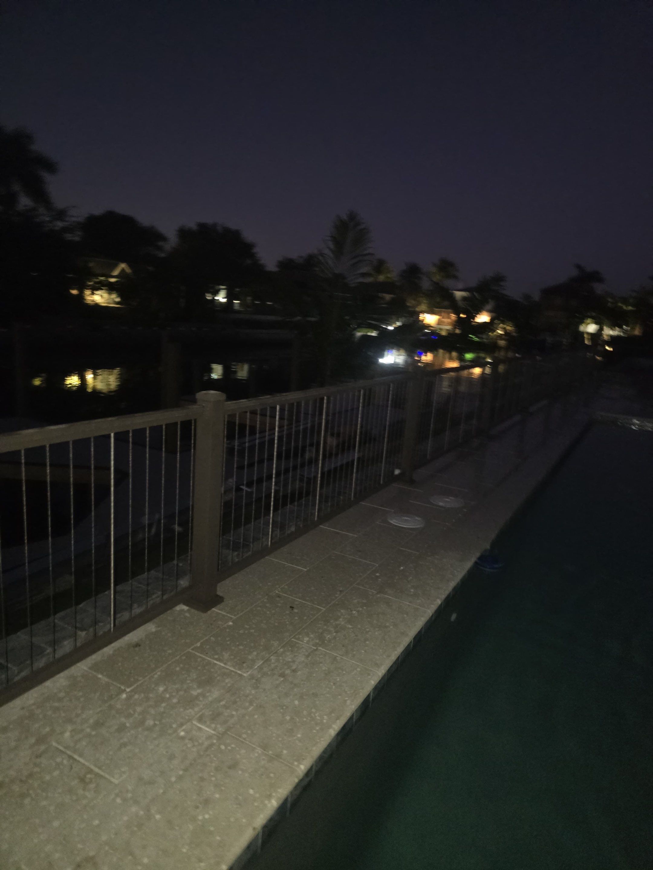 Bronze Aluminum Fence and Cable Railing in Marco Island by True Fence LLC
