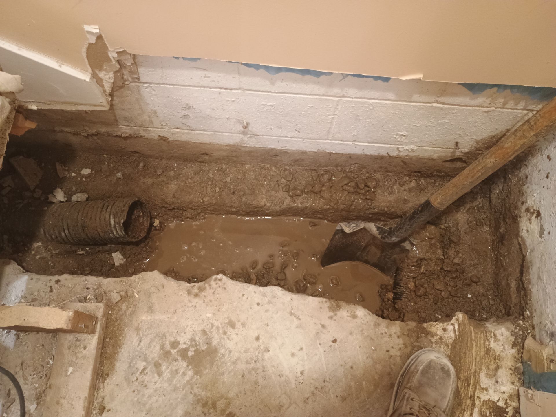 Interior Drain Tile Installation in Minnetonka, MN by Waterproofing Northeast