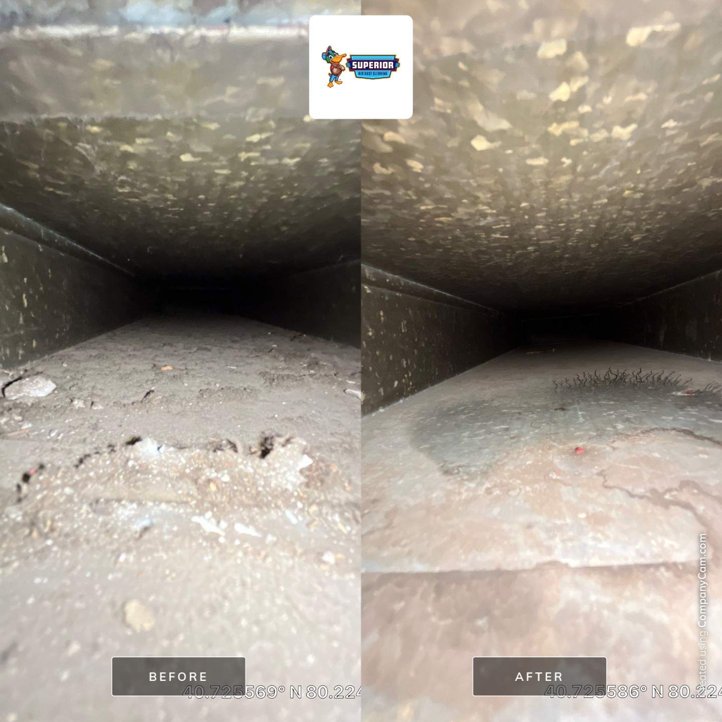 Air Duct Cleaning With a Vacuum Truck in Rochester, PA by Superior Air Duct Cleaning