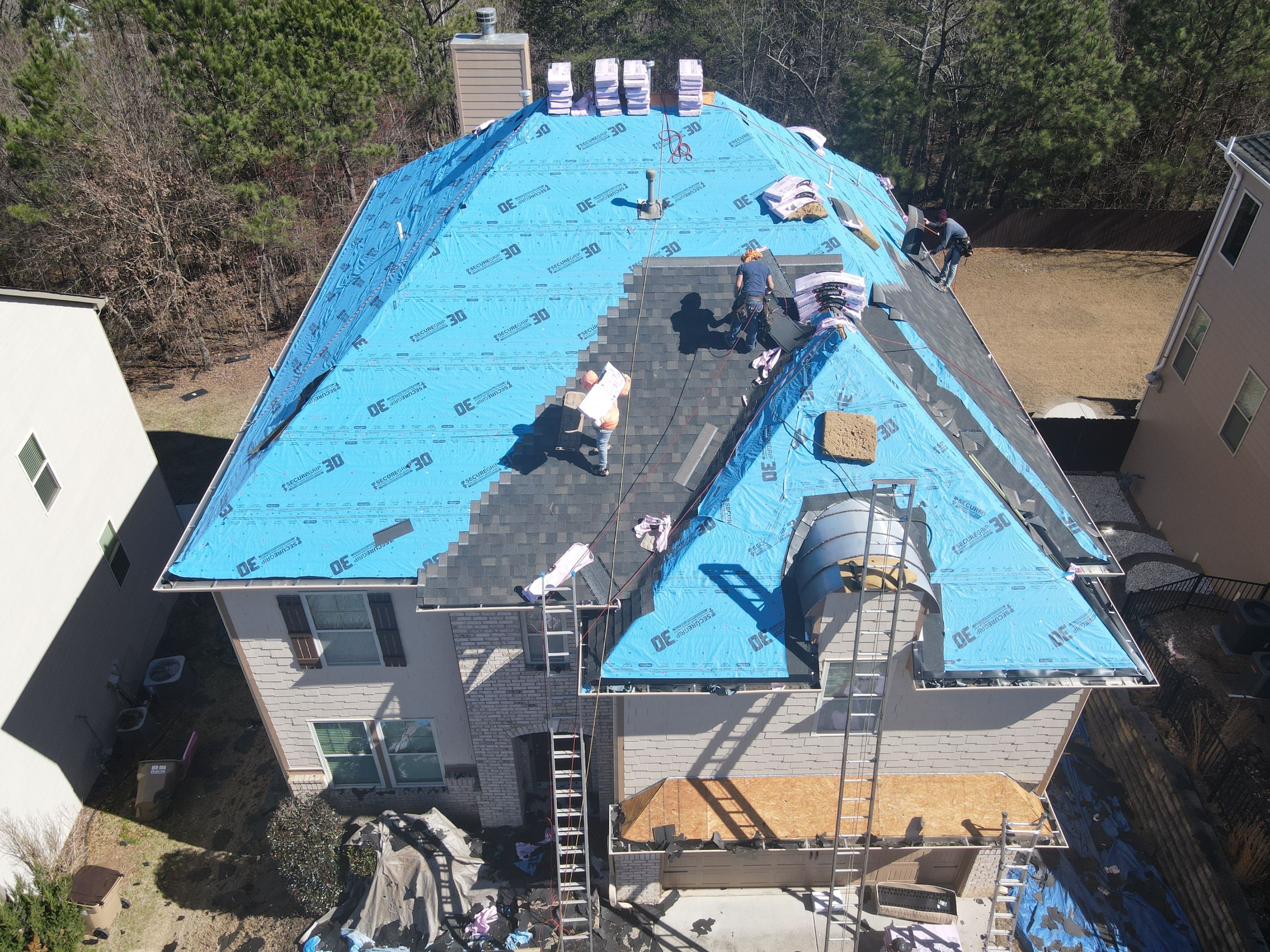 Residential Roofing Installation using Owens Corning by Inspector Roofing and Restoration