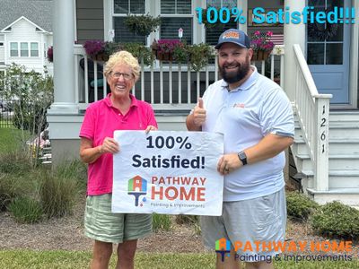 Full Exterior Painting for Two-Story Mt Pleasant Residence