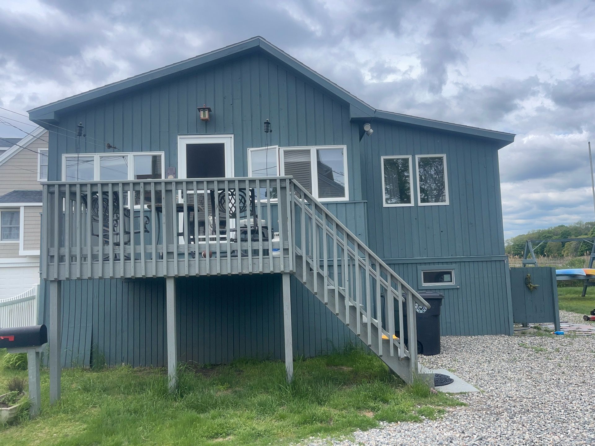 Siding Repair using New wood siding using T1-11 by A Plus Exterior