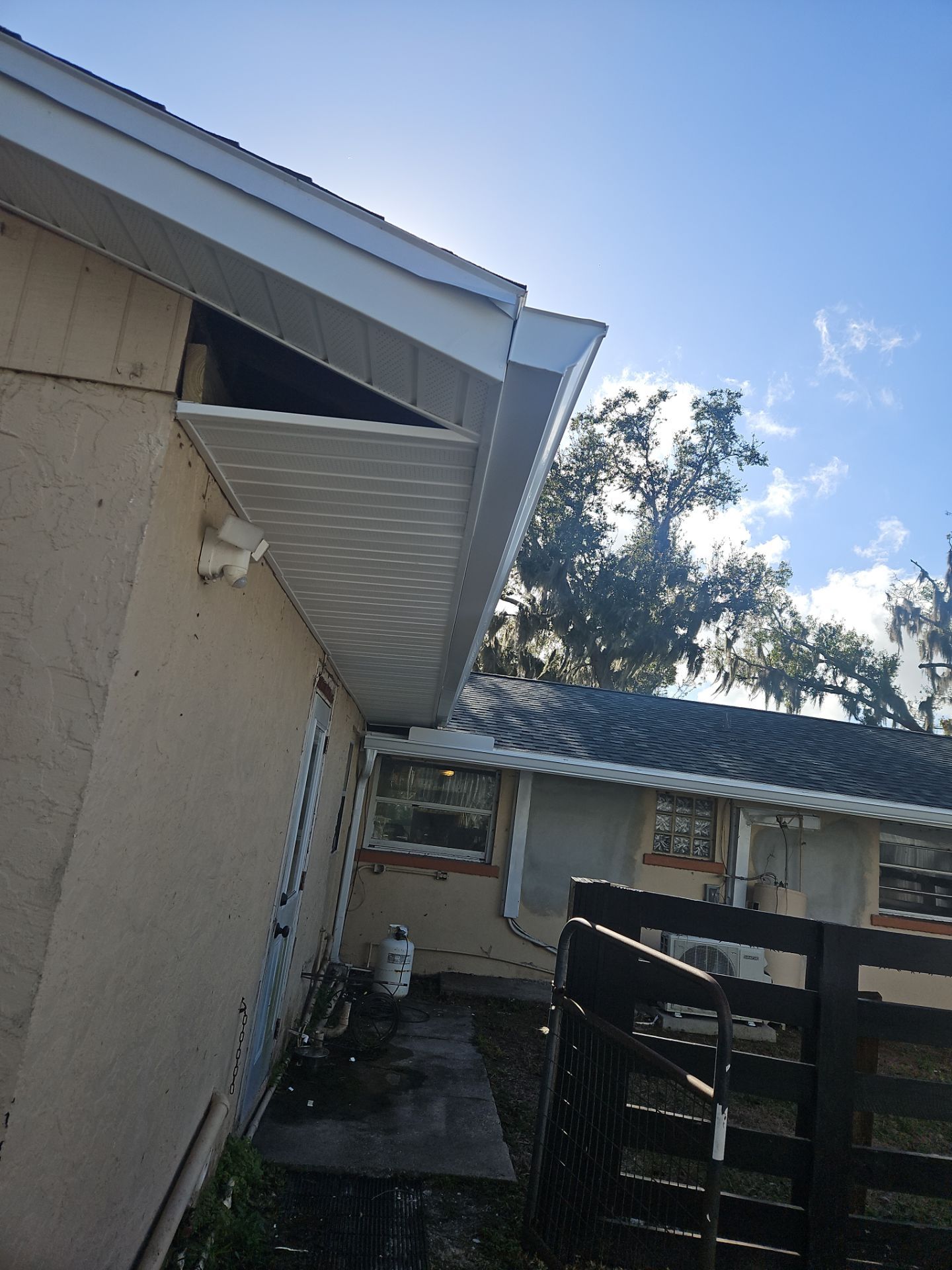 Soffit and Fascia Installation and Smooth Box Gutters and Downspouts in Sarasota FL by Gutter Professors