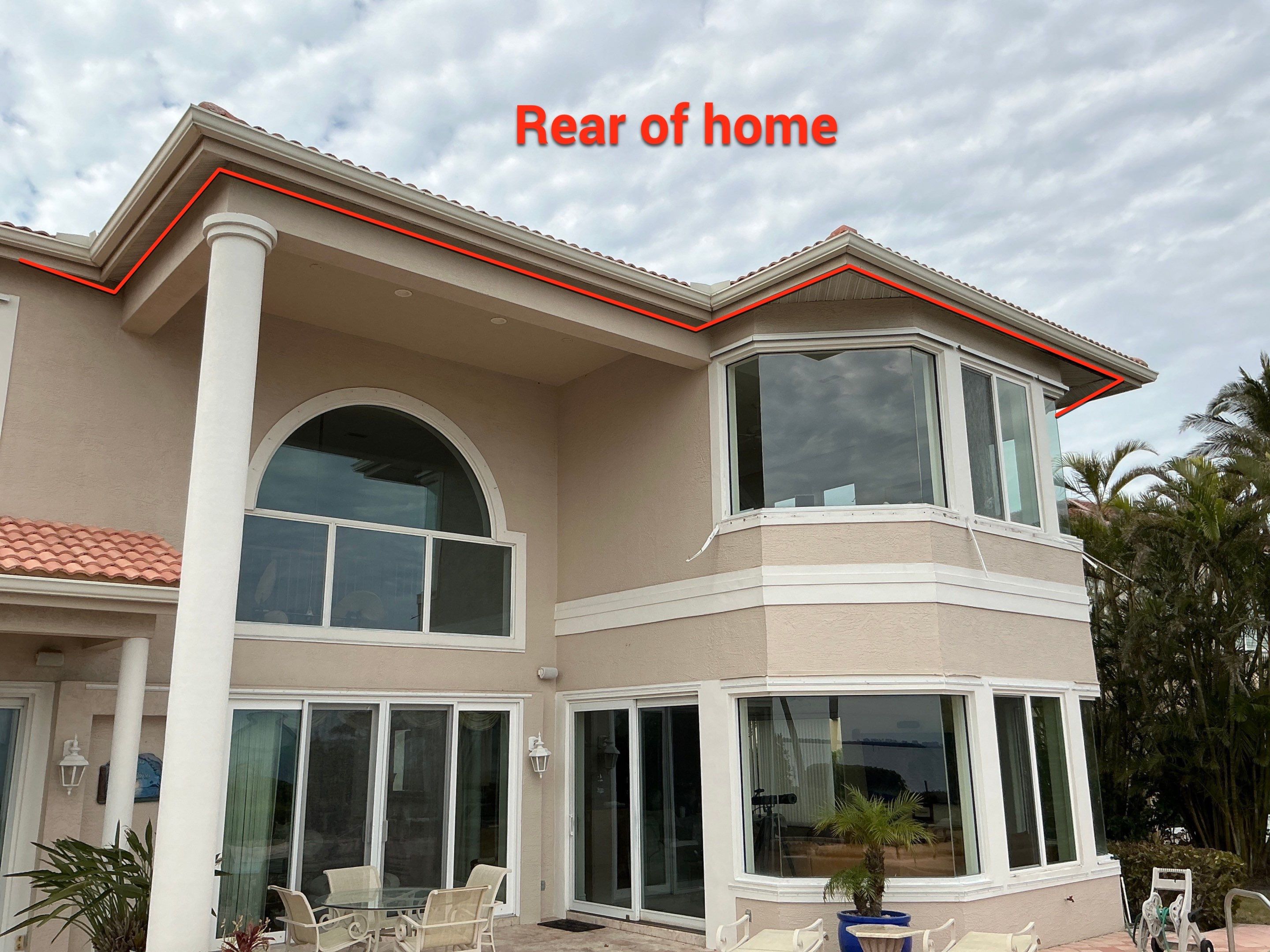 Aluminum White Soffit in Longboat Key FL by Gutter Professors