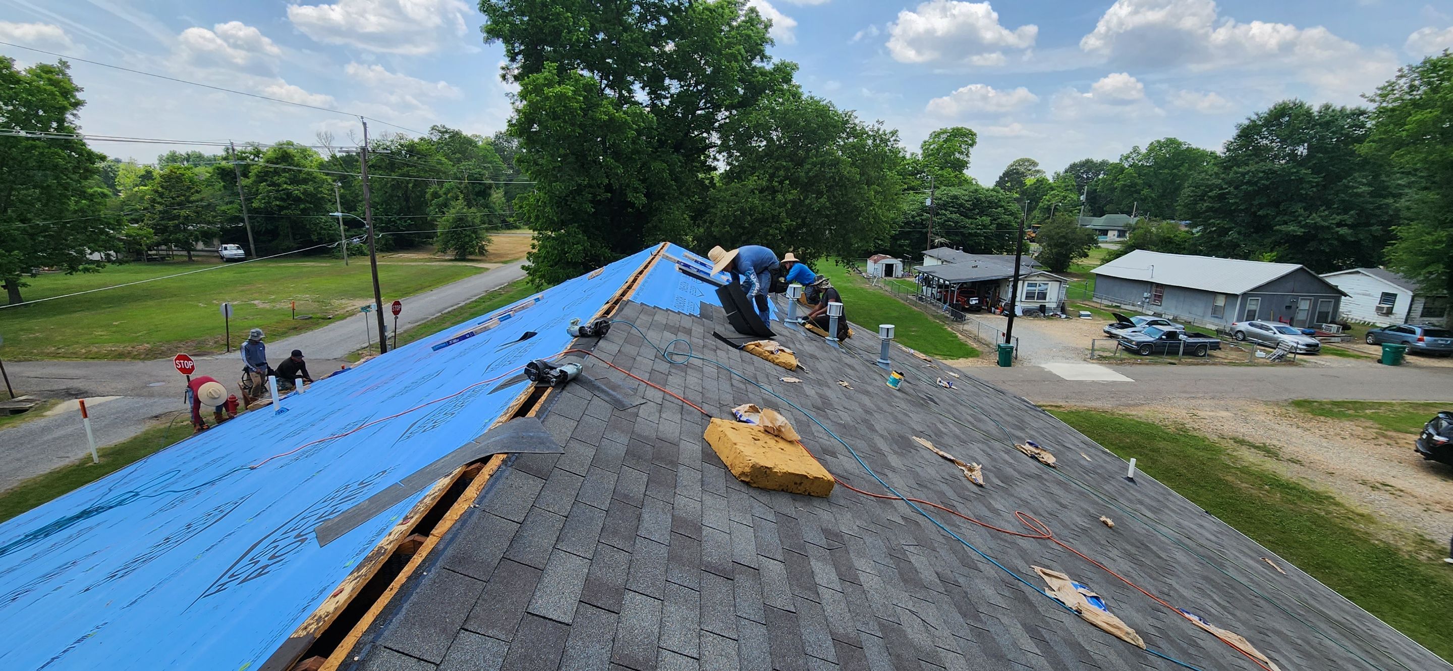 Storm Restoration Reroof: 25 Year 3-Tab Shingle by Hostetler Roofing