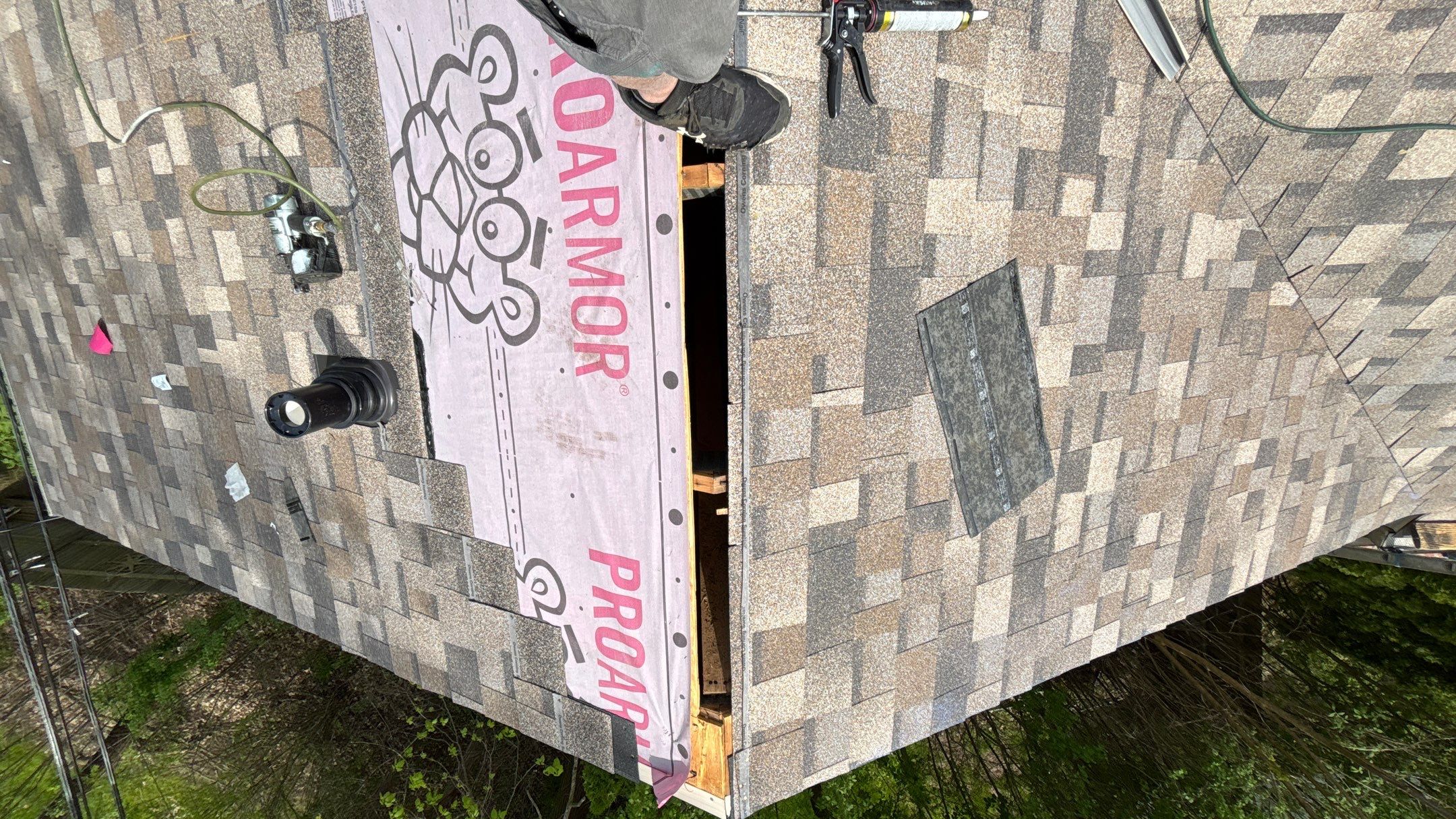 Roof Replacement using Owens Corning Sand Dune by 180 Contractors