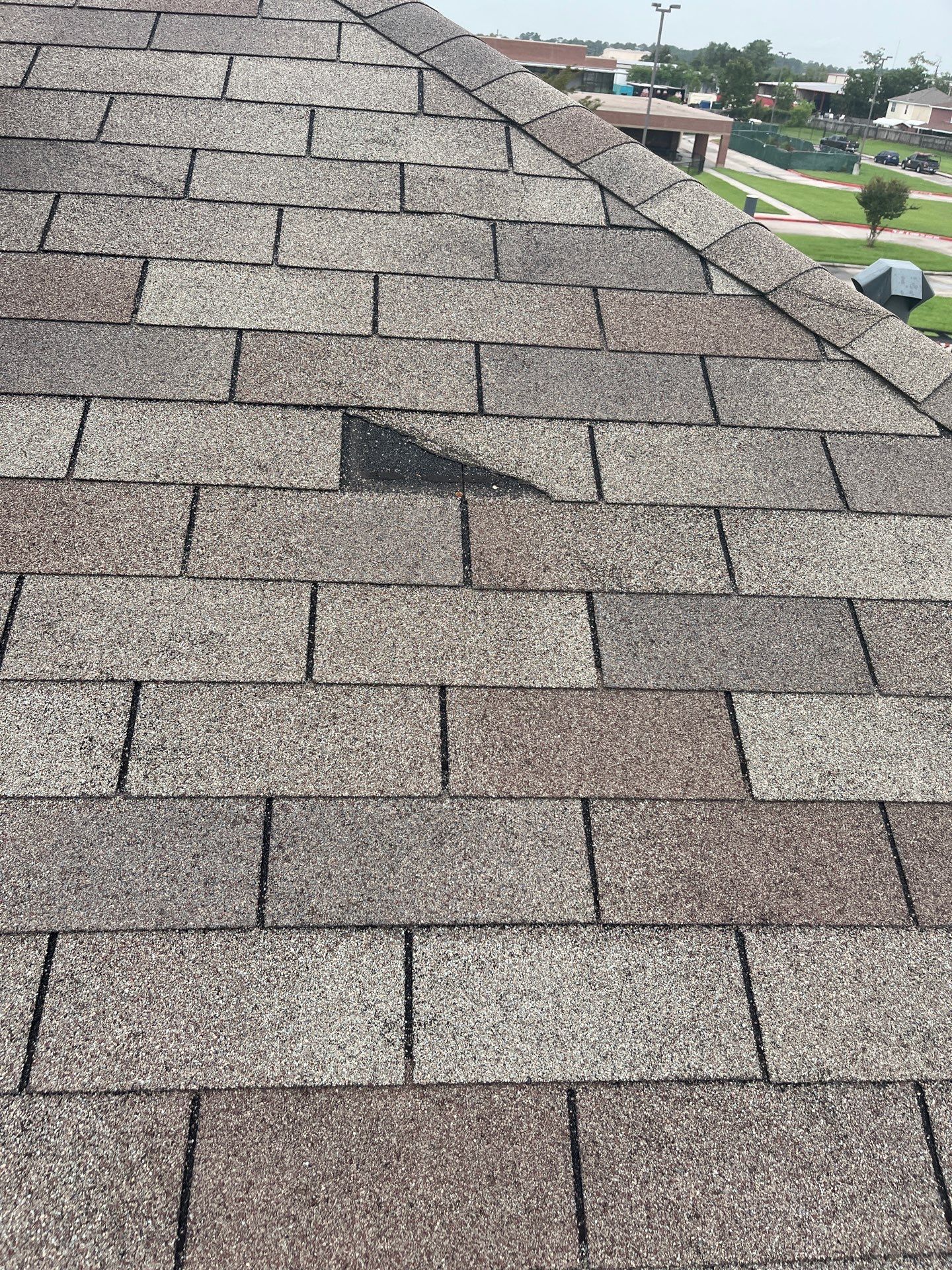 Hail Damage using Owen's Corning Duration (Lifetime) Shingles by Roof Repair Company