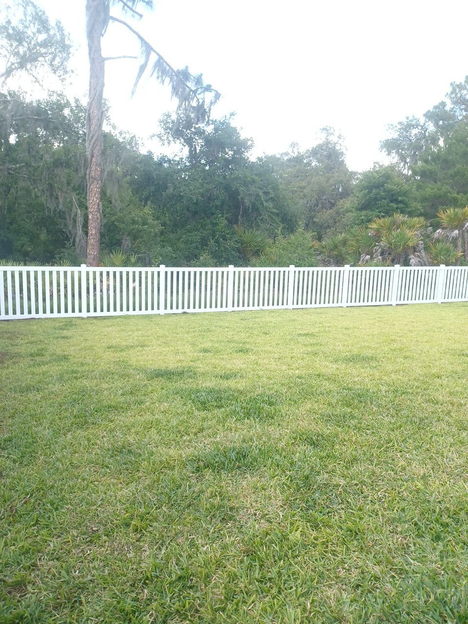 Riverview, FL 6ft. Tall White Vinyl Privacy with 4ft. Tall White Vinyl Spaced Picket  by Asap fence and gates, LLC