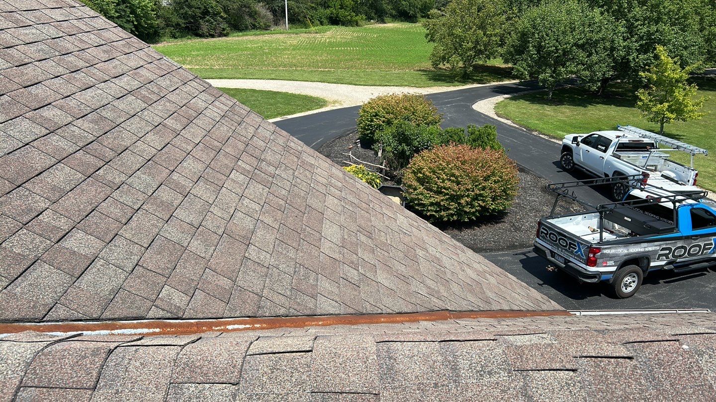 Residential Roofing Installation using Performance Panel Metal - Burnished Slate by RoofX 