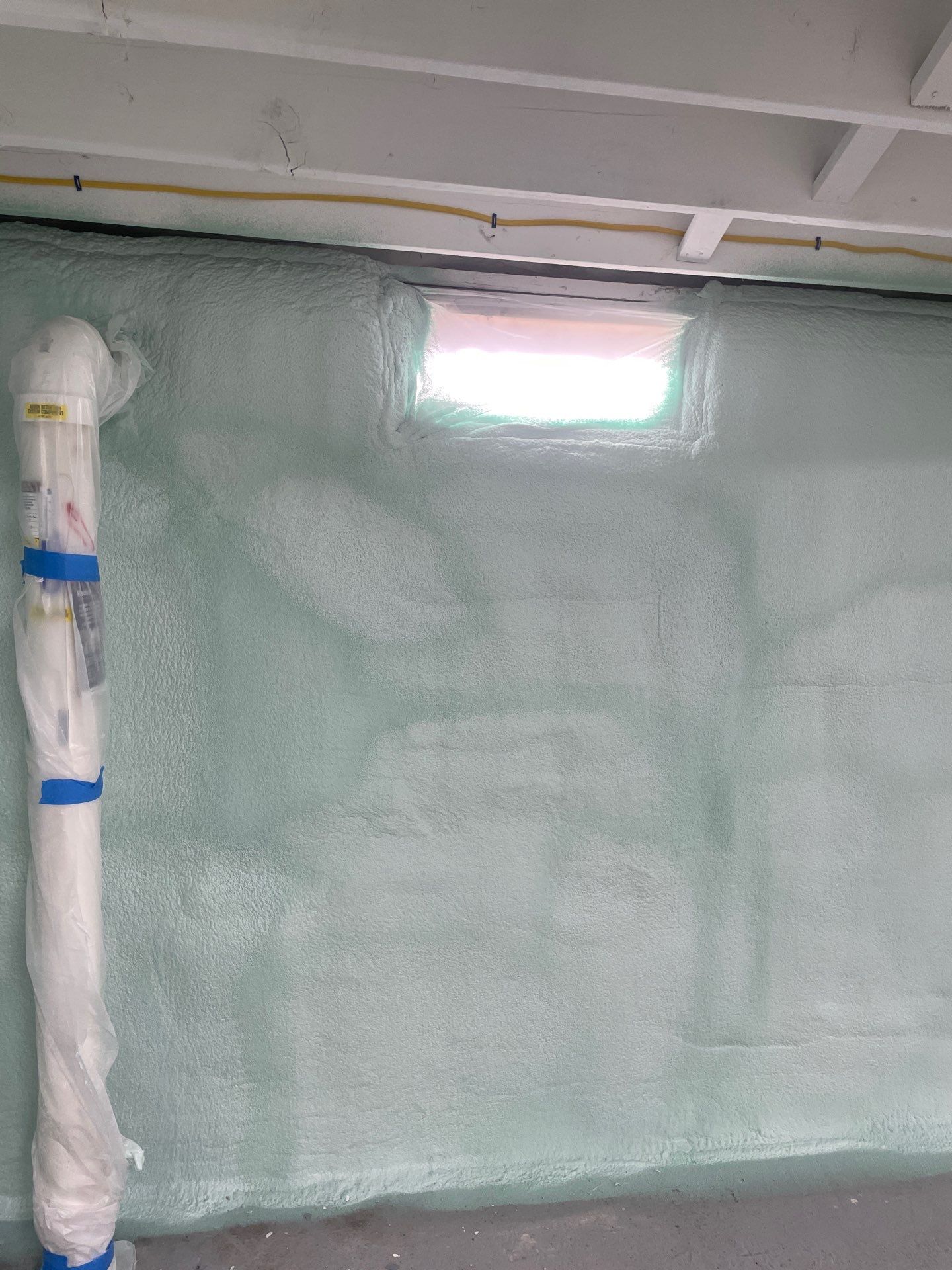 Basement Exterior Walls using Closed Cell Spray Foam by NYS Foam & Energy