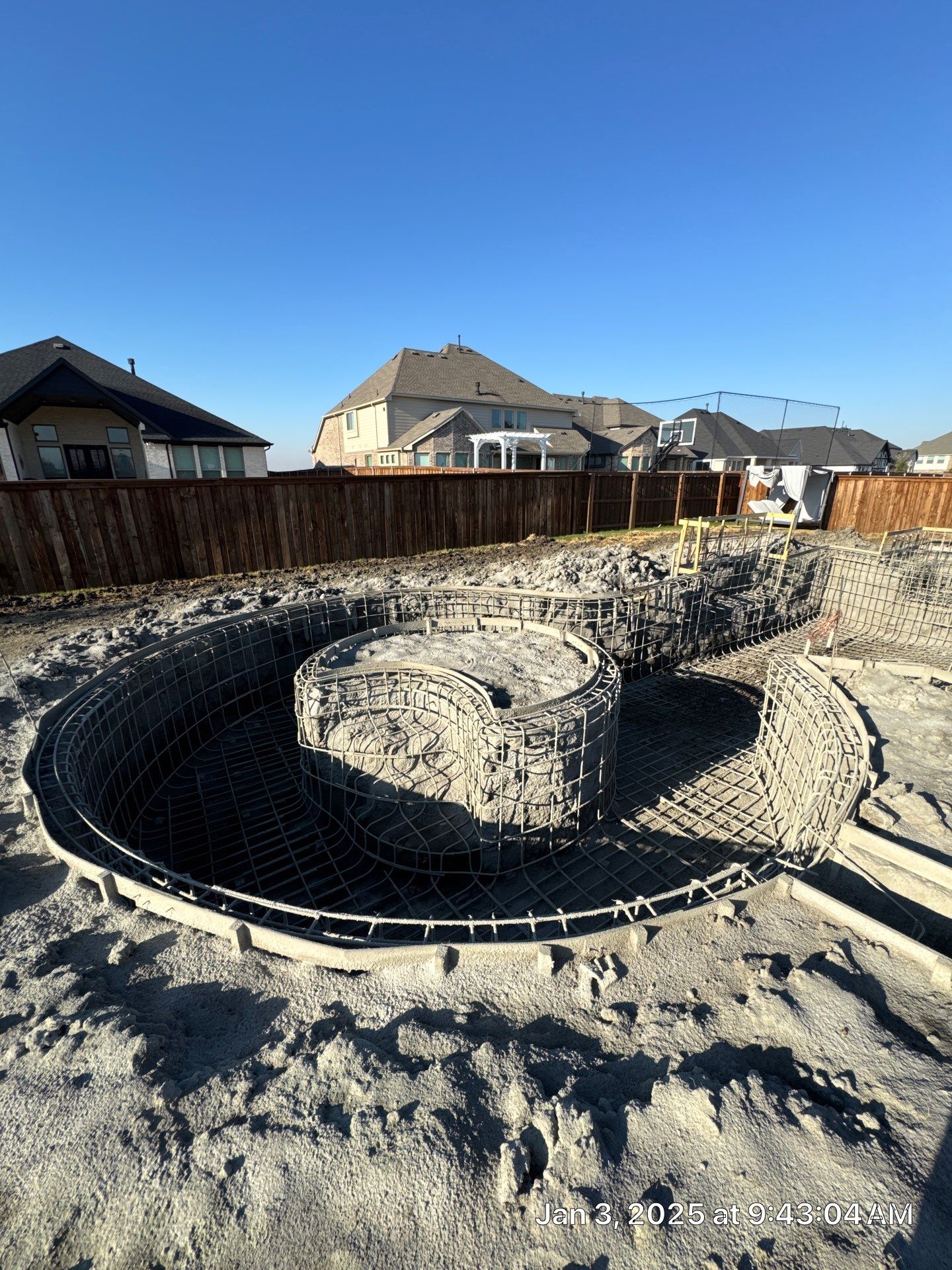 Geometric Pool with Round Raised Spa by Pinnacle Pools and Spas - DFW