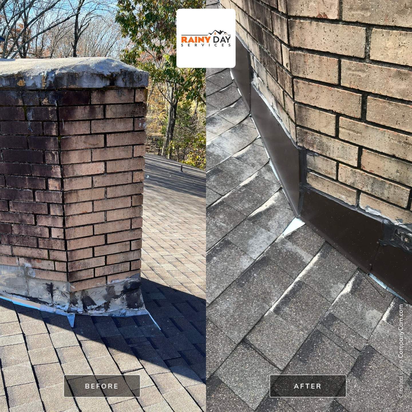 Residential Roofing Installation using Standing Seam Metal Roofing and Composition Shingles by Rainy Day Restoration