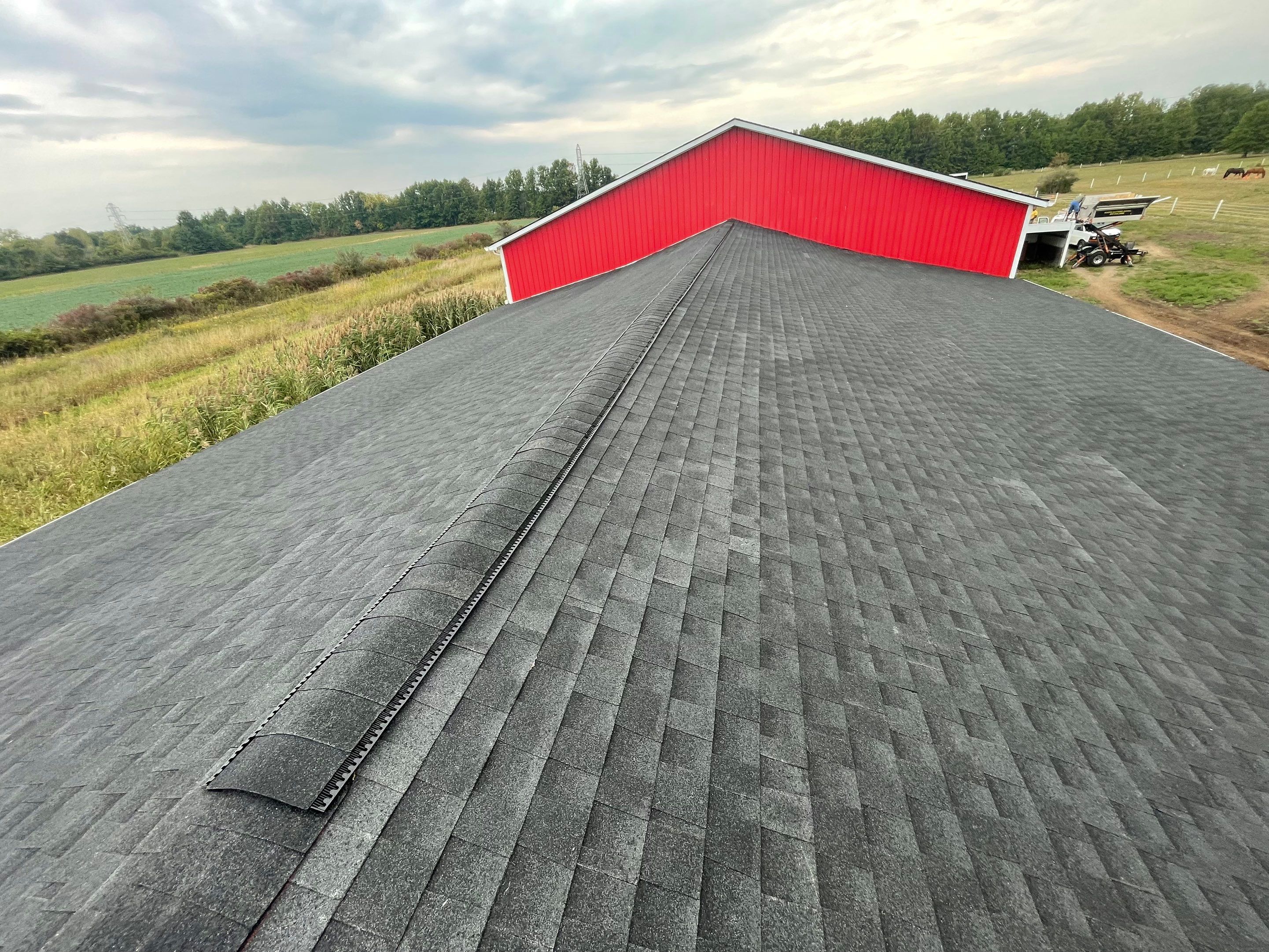 Residential Roofing Installation using Timberline Charcoal Black by JNR Roofing LLC